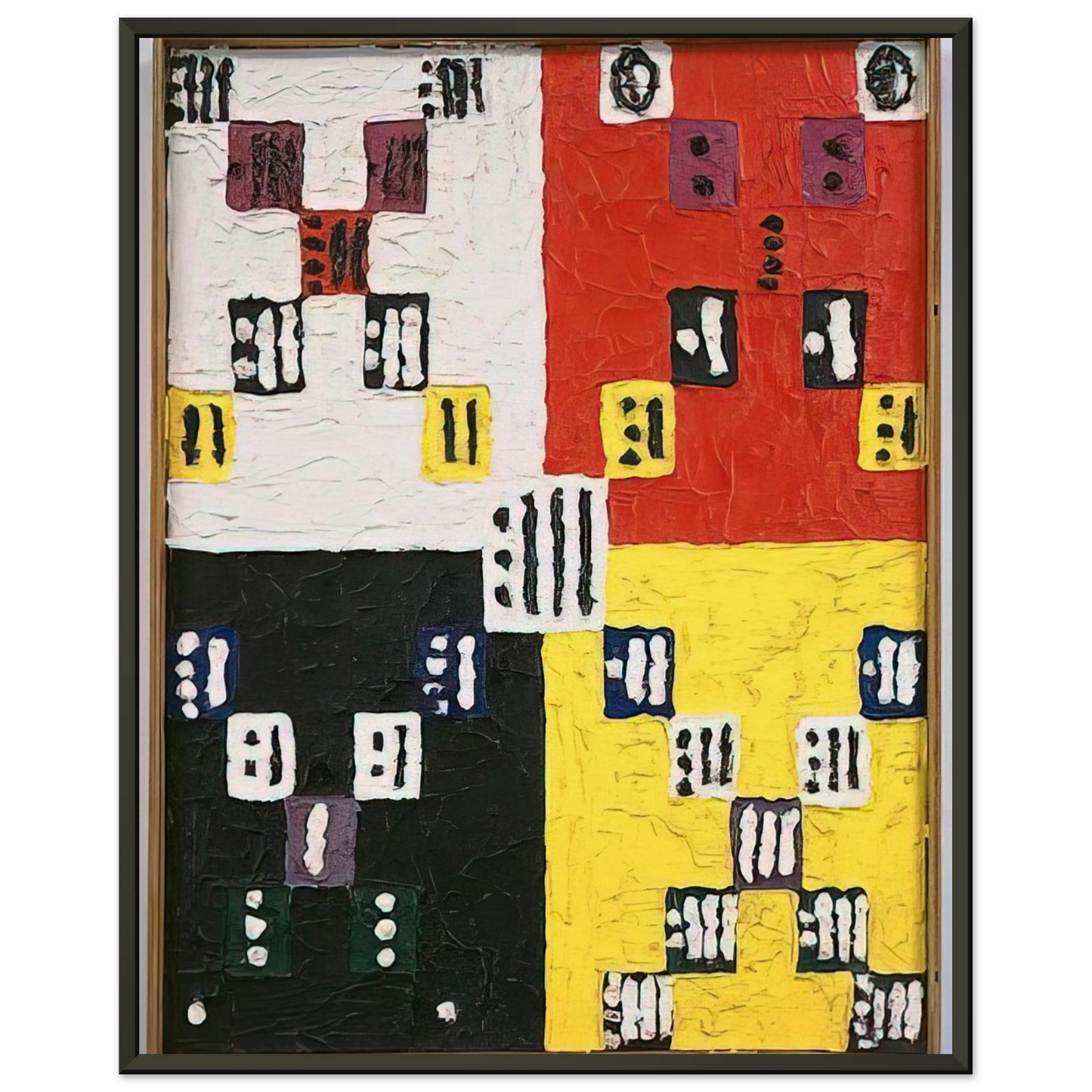 Alfred Jensen The Apex is Nothing 1960 Framed Art Print - Aluminum Frame - 70x100 cm / 28x40 inches