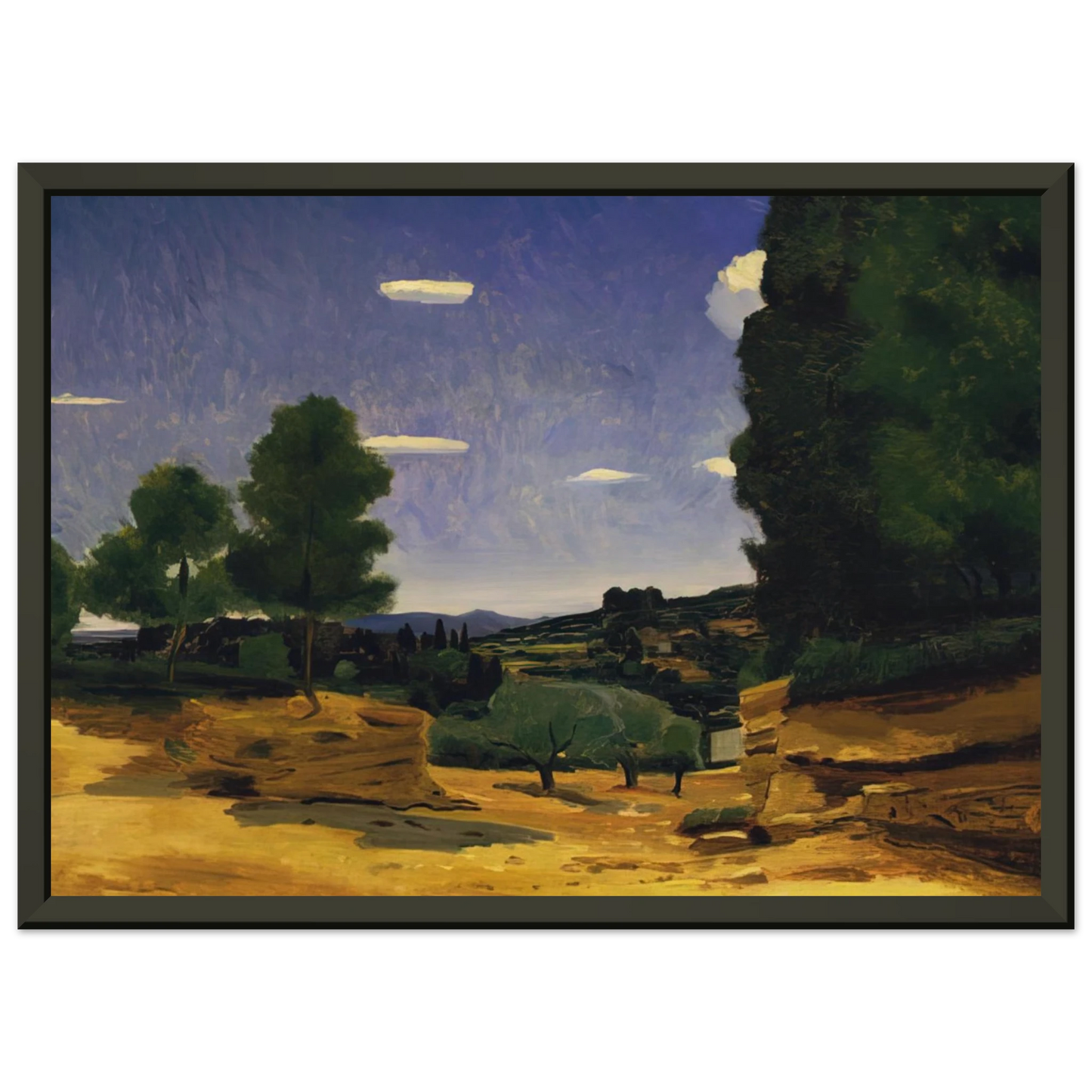 Andre Derain LANDSCAPE PROVENCE 1925 Framed Art Print - Aluminum Frame - 70x100 cm / 28x40 inches