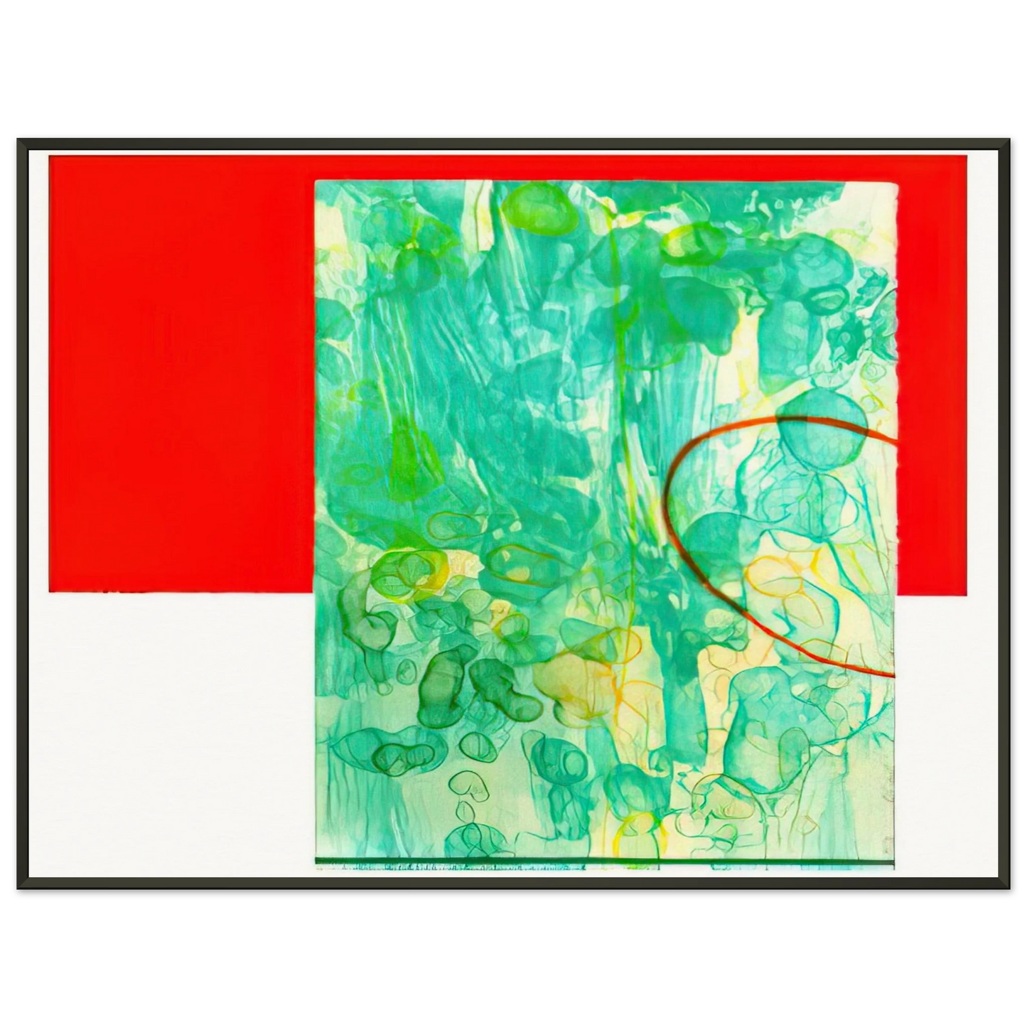 Sam Gilliam Bluest Framed Art Print - Aluminum Frame - 60x80 cm / 24x32 inches