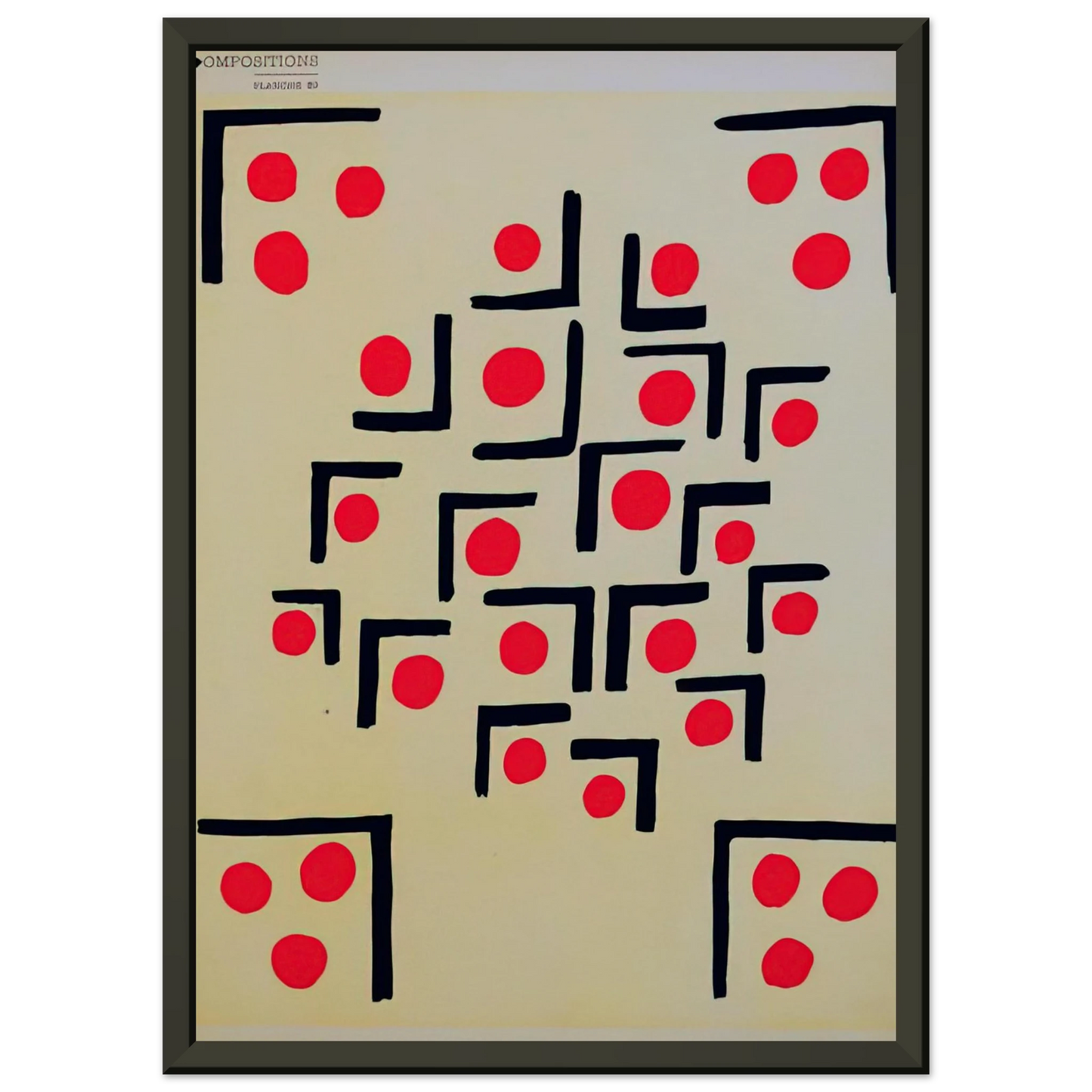 Sonia Delaunay COMPOSITION 29 Framed Art Print - Aluminum Frame - 40x50 cm / 16x20 inches