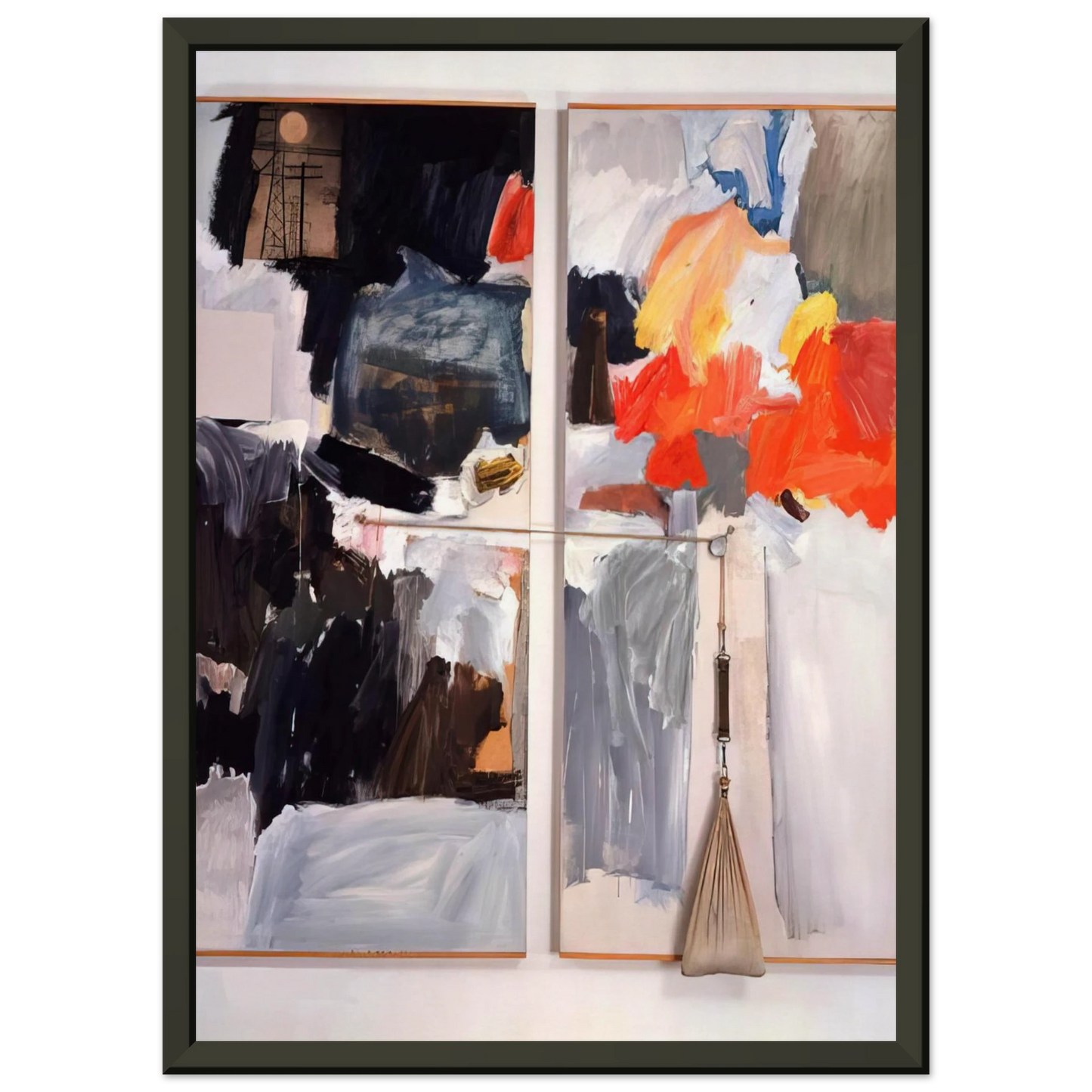 Robert Rauschenberg STUDIO PAINTING 1961 Framed Art Print - Aluminum Frame - 60x80 cm / 24x32 inches