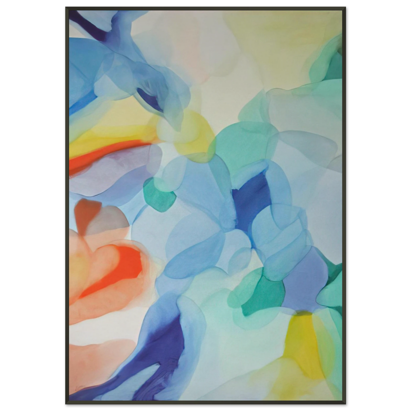 Alice Baber The Light in the Depths Framed Art Print - Aluminum Frame - 21x29.7 cm / 8x12"