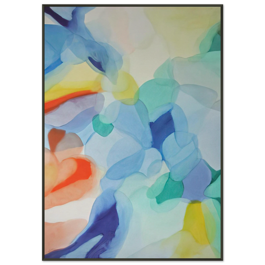 Alice Baber  The Light in the Depths Framed Art Print  - Aluminum Frame - 21x29.7 cm / 8x12"