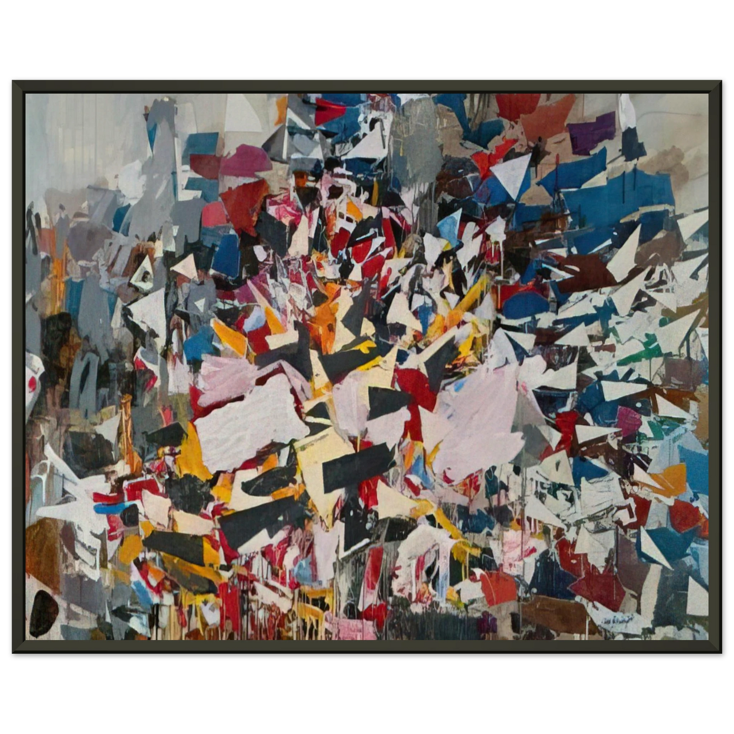 Robert Goodnough Upward Direction 1988 Framed Art Print - Aluminum Frame - 60x80 cm / 24x32 inches