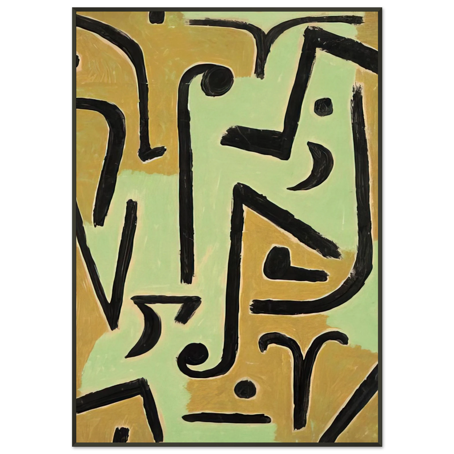 Paul Klee HALME 1940 Framed Art Print - Aluminum Frame - 21x29.7 cm / 8x12"