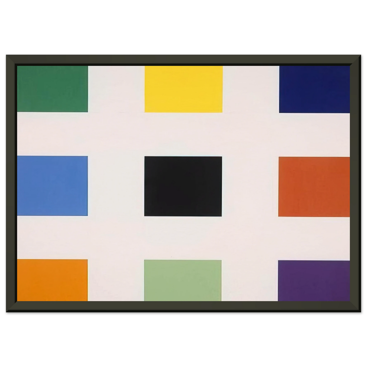 Ellsworth Kelly Nine Squares Framed Art Print - Aluminum Frame - 70x100 cm / 28x40 inches