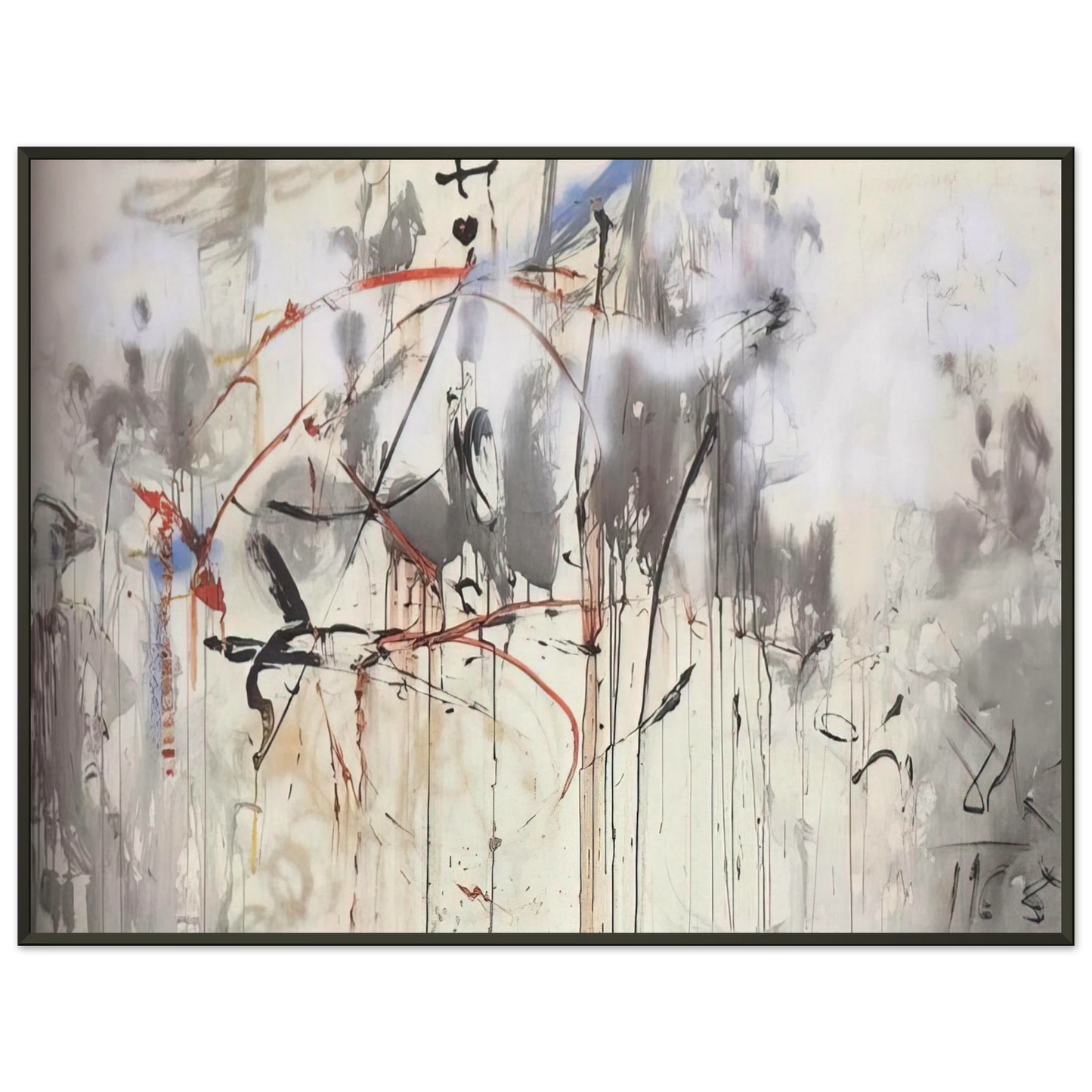 Salvador Dali  HOMAGE TO MEIRRONIER Framed Art Print  - Aluminum Frame - 60x80 cm / 24x32 inches