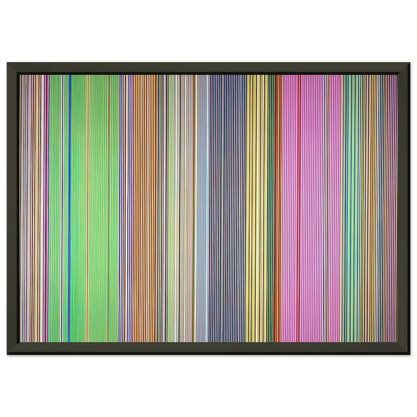 Gene Davis Raspberry Icicle 1967 Framed Art Print - Aluminum Frame - 60x80 cm / 24x32 inches