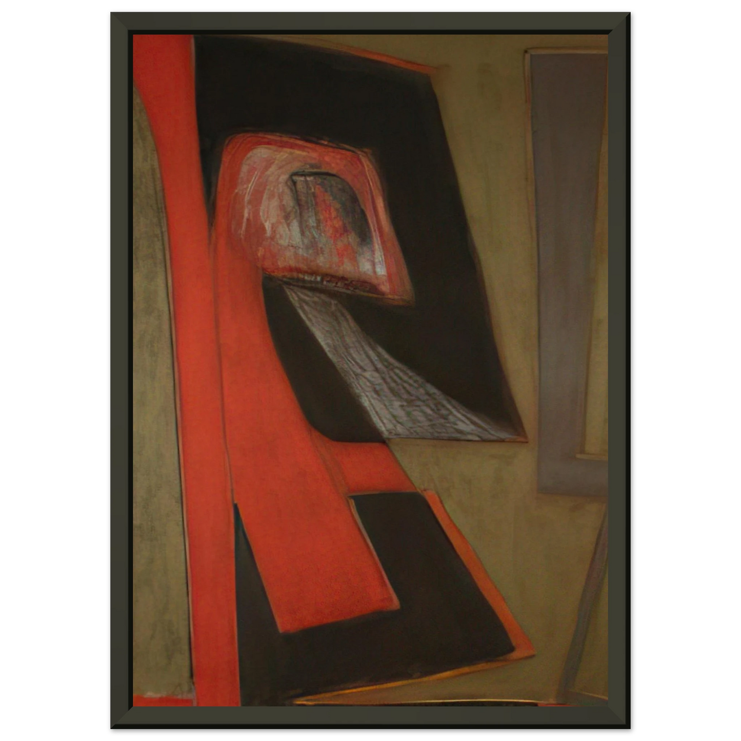 Will Barnet The Kiss 2009 United States Framed Art Print - Aluminum Frame - 70x100 cm / 28x40 inches