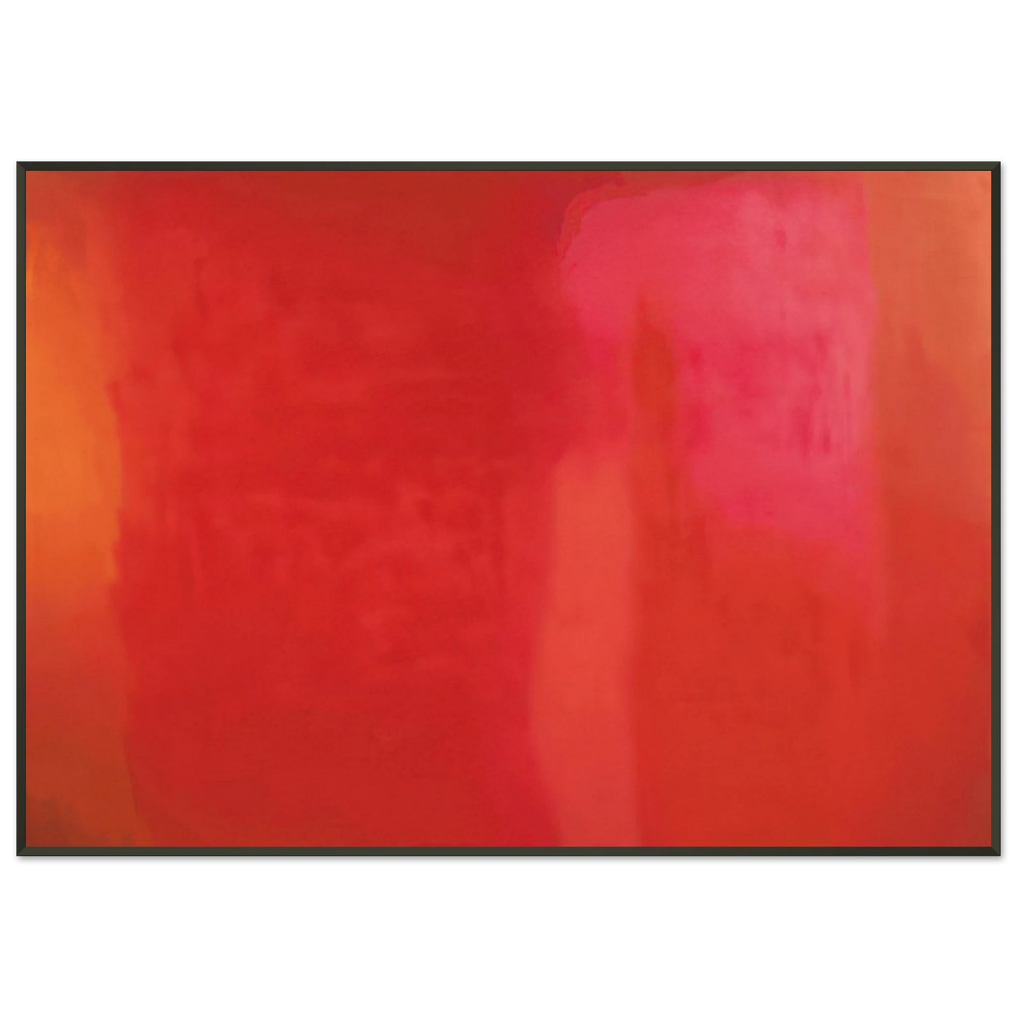 Esteban Vicente RED FIELD 1972 Framed Art Print - Aluminum Frame - 21x29.7 cm / 8x12"