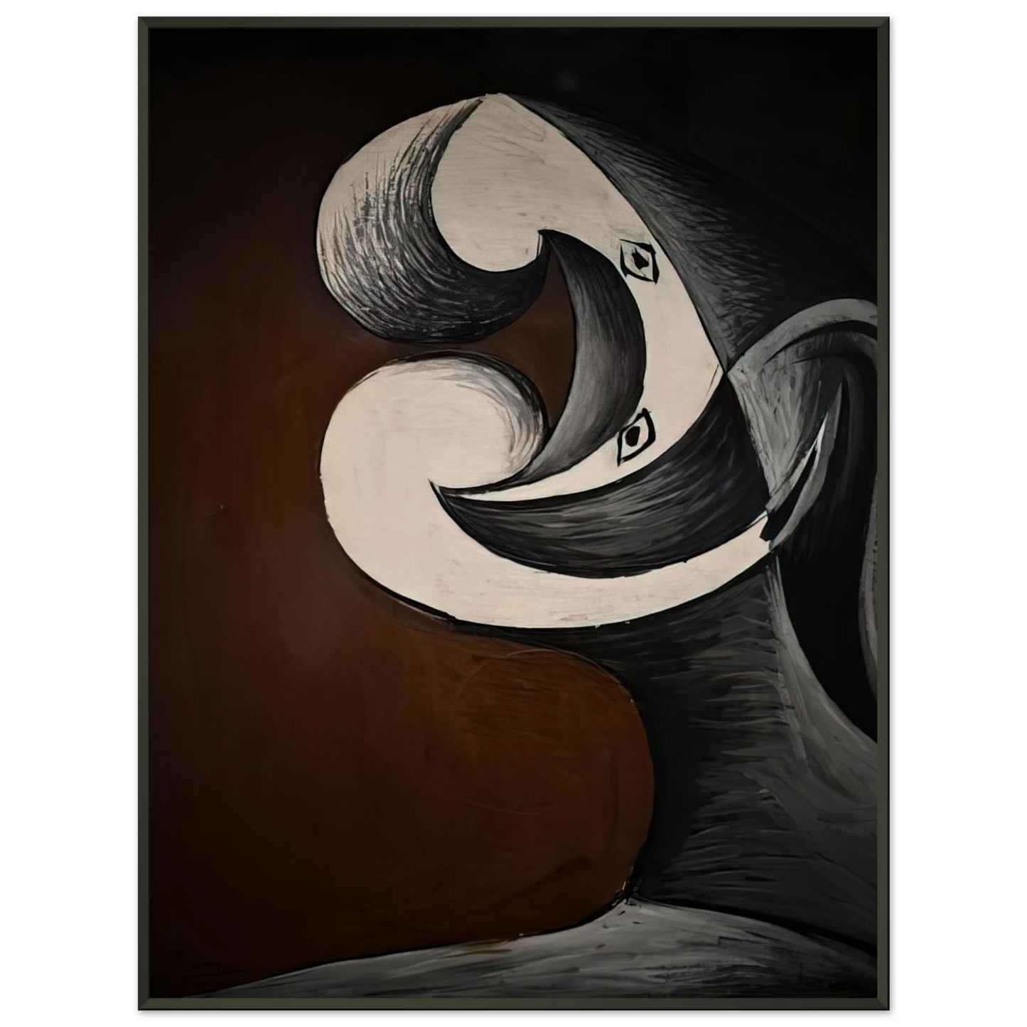 Pablo Picasso Abstraction Head 1930 Framed Art Print - Aluminum Frame - 70x100 cm / 28x40 inches