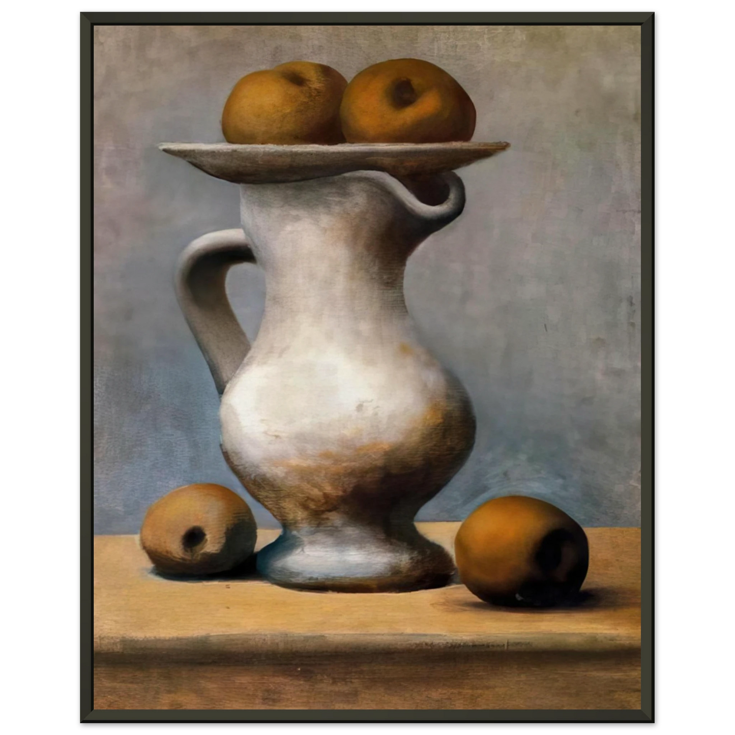 Pablo Picasso Still life with pitcher and apples Framed Art Print - Aluminum Frame - 60x80 cm / 24x32 inches