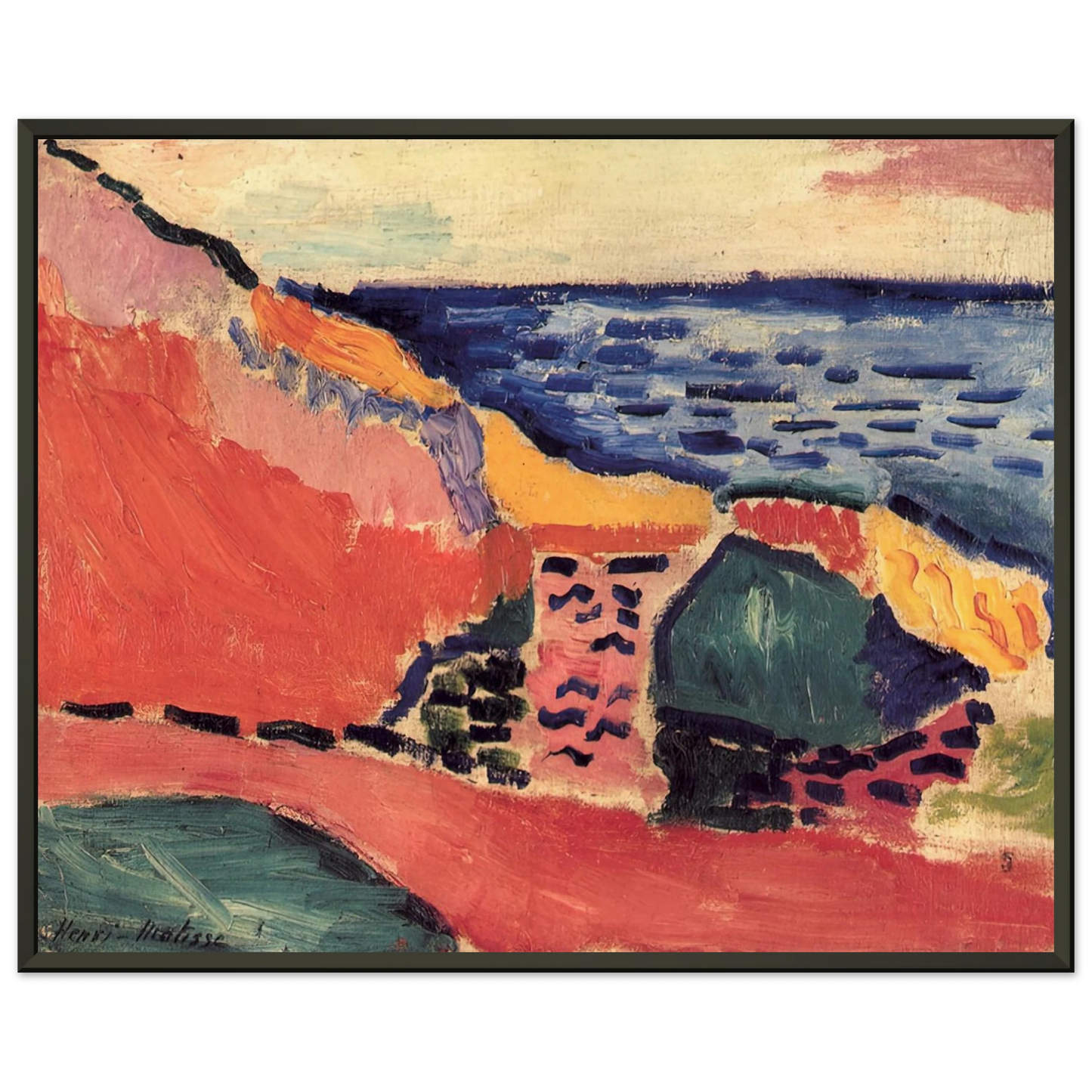 Henri Matisse LA MOULADE COLLIOURE IN THE SUMMER 1905 Framed Art Print - Aluminum Frame - 60x80 cm / 24x32 inches