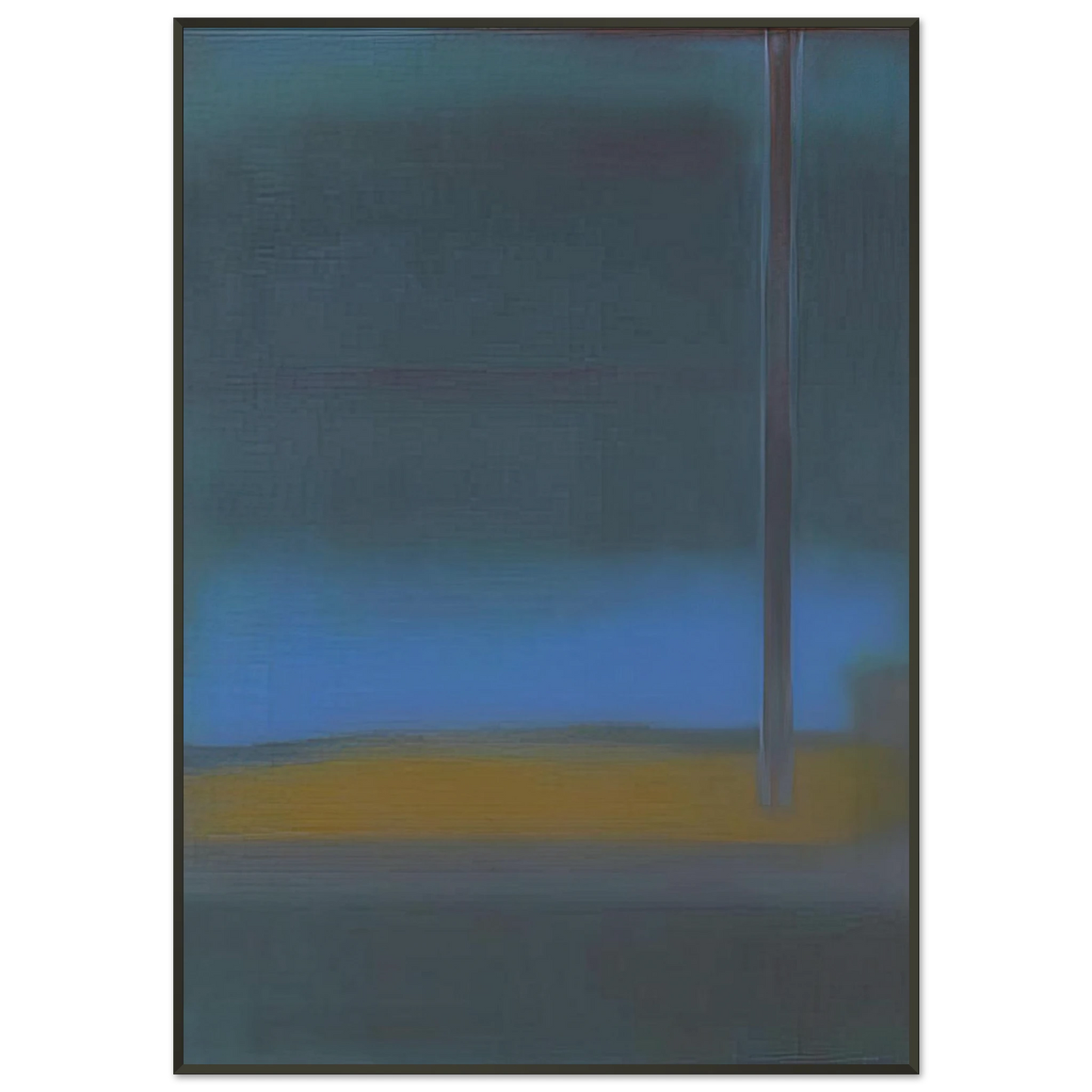Esteban Vicente ONE DAY 1976 Framed Art Print - Aluminum Frame - 21x29.7 cm / 8x12"