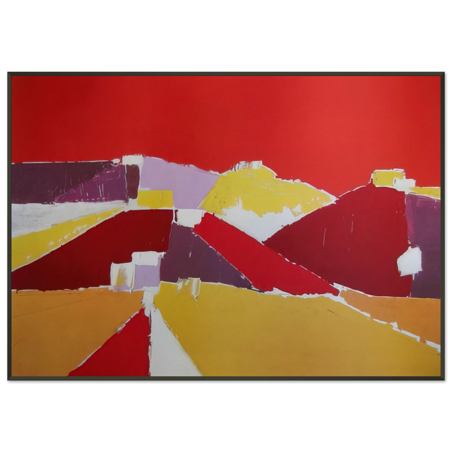 Nicolas de Stael Agrigente 1953 Framed Art Print - Aluminum Frame - 21x29.7 cm / 8x12"