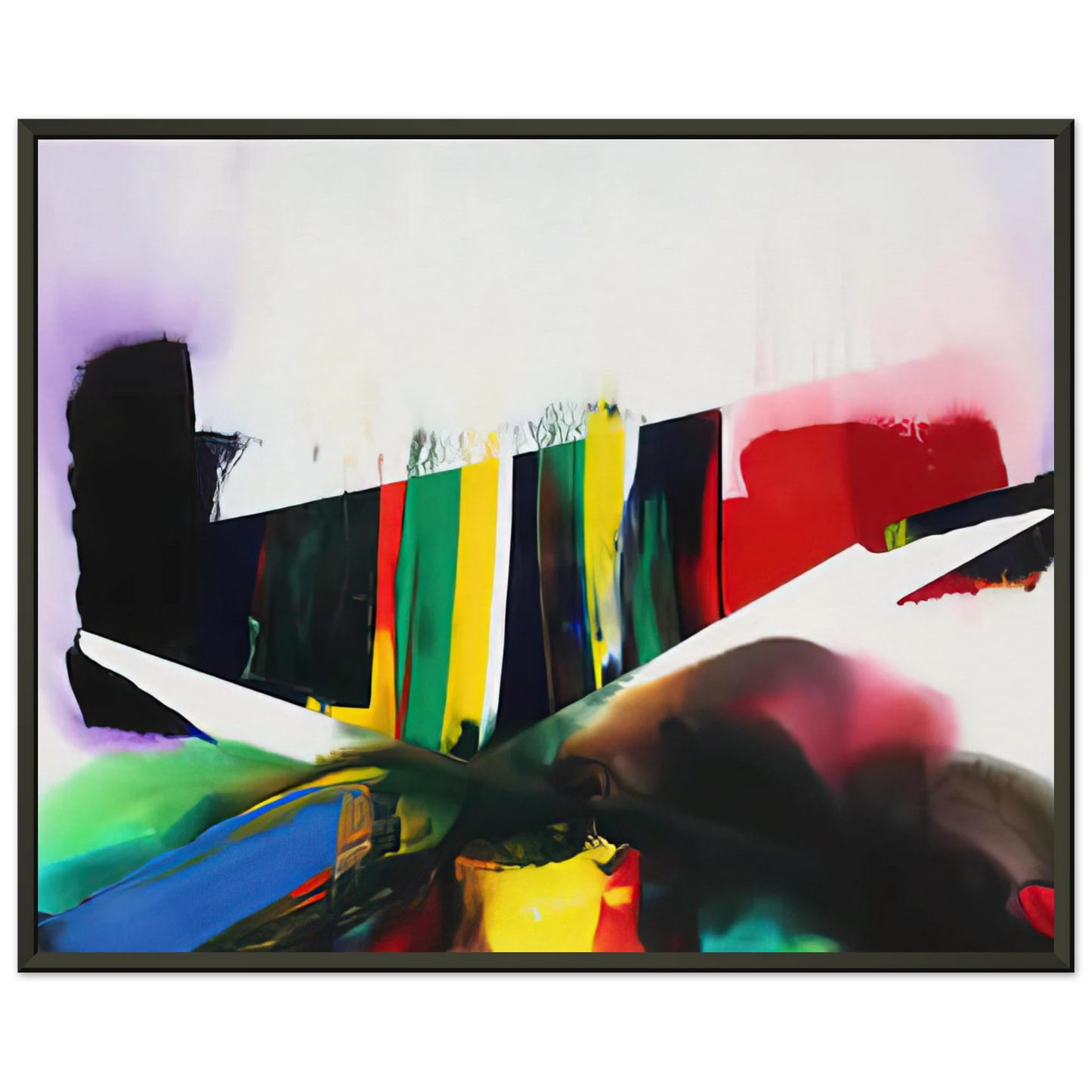 Paul Jenkins Phenomena Cave of the Prism Winds Year Framed Art Print - Aluminum Frame - 60x80 cm / 24x32 inches