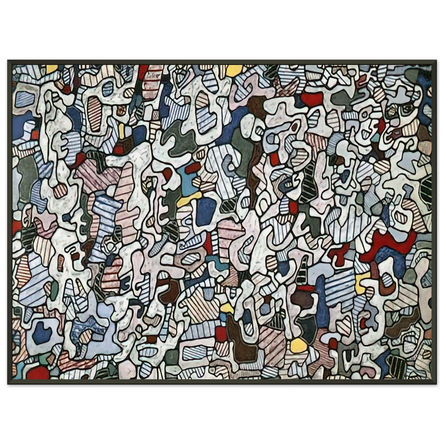Jean Dubuffet L HOURLOUPE 1966 Framed Art Print - Aluminum Frame - 70x100 cm / 28x40 inches