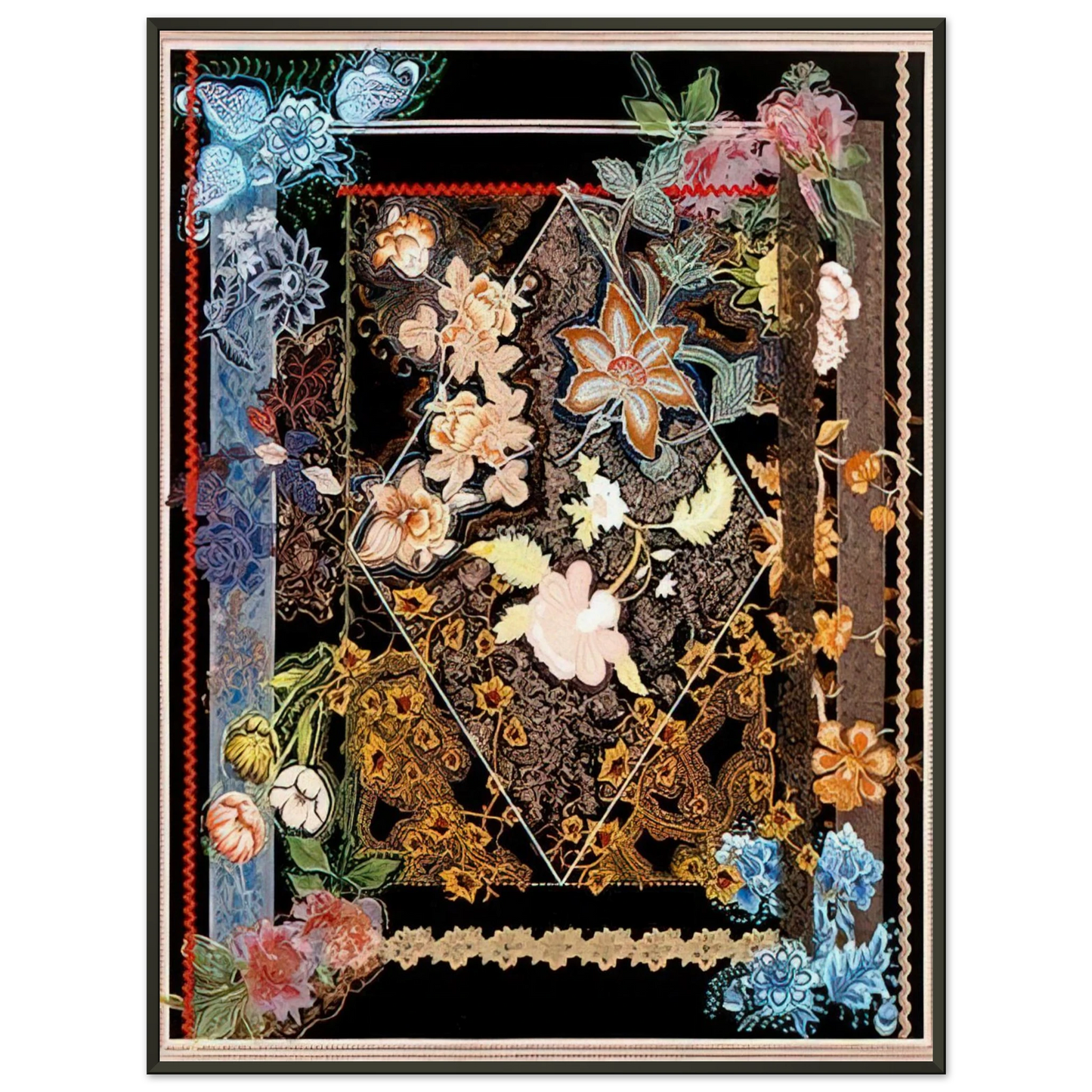 Miriam Schapiro Gates of Paradise 1980 Framed Art Print - Aluminum Frame - 60x80 cm / 24x32 inches