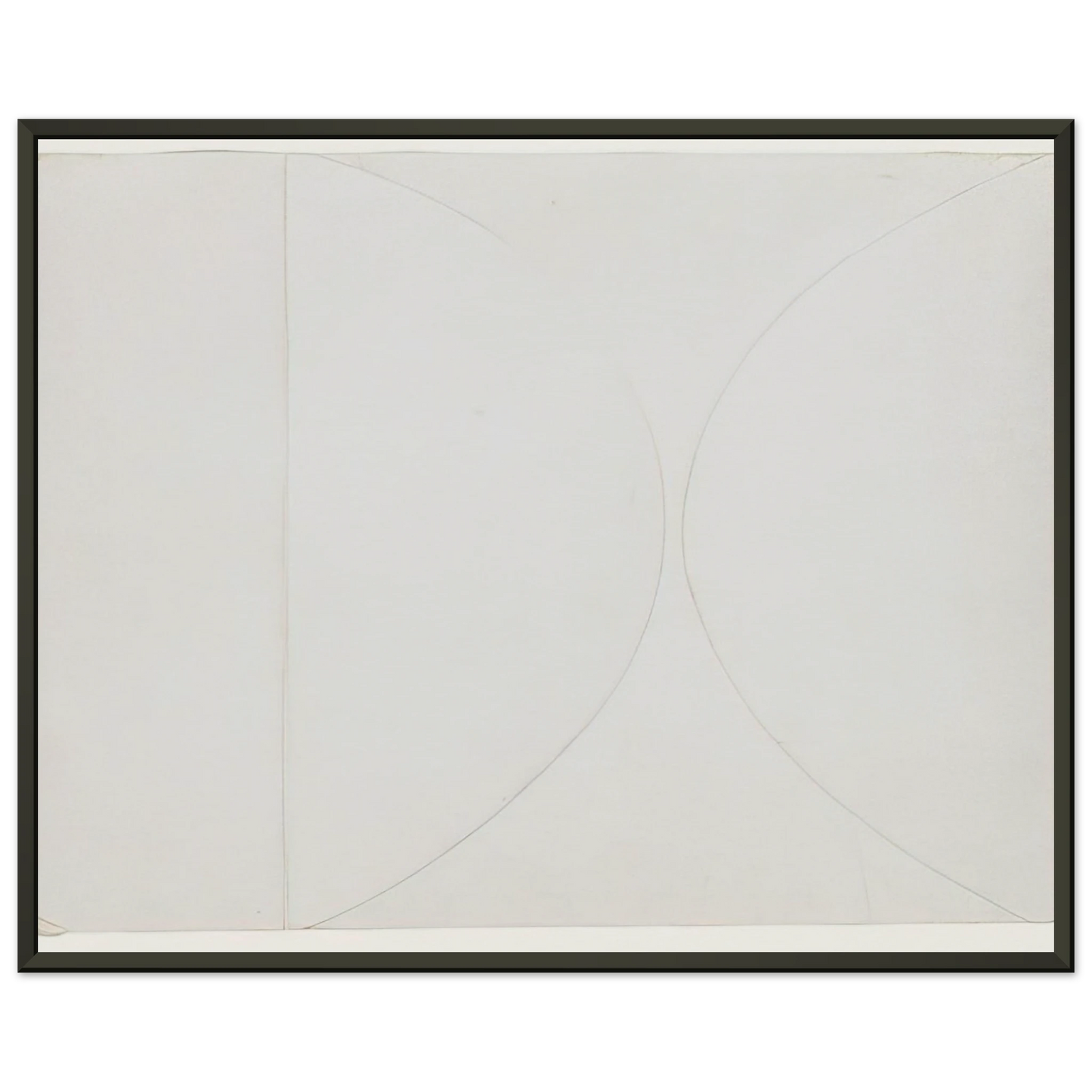 Ellsworth Kelly White on White Framed Art Print - Aluminum Frame - 40x50 cm / 16x20 inches