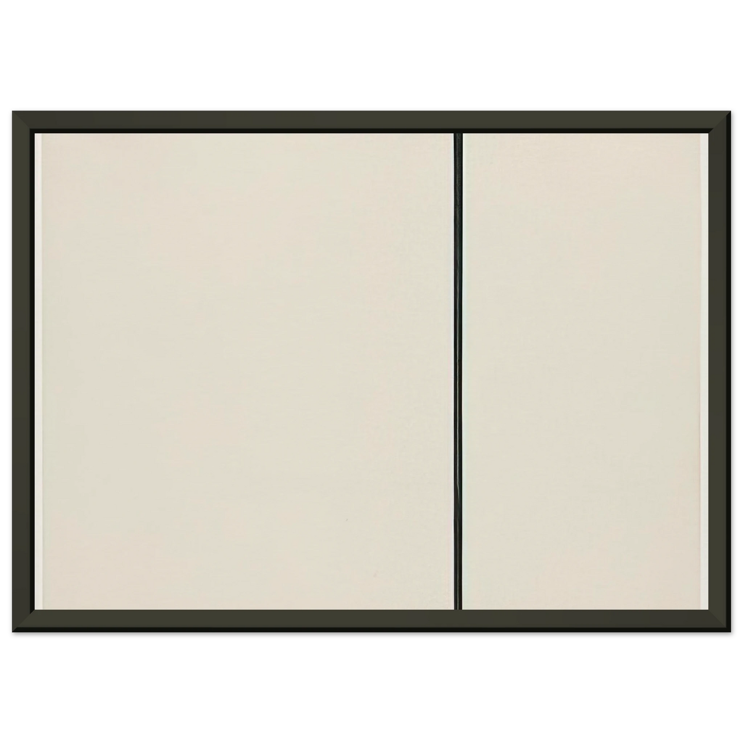 Ellsworth Kelly Vertical Line from the series Line Form Color Framed Art Print - Aluminum Frame - 60x80 cm / 24x32 inches