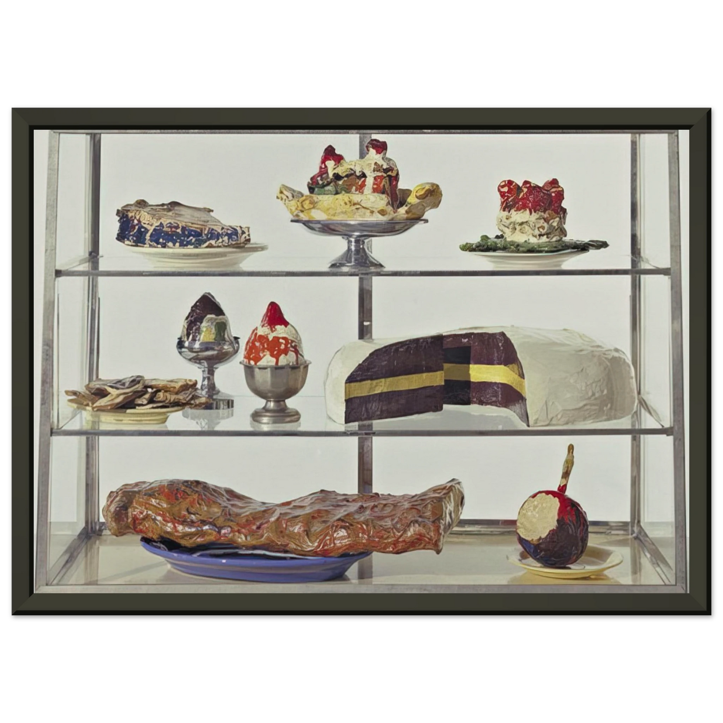 Claes Oldenburg PASTRY CASE I 1962 Framed Art Print - Aluminum Frame - 60x80 cm / 24x32 inches