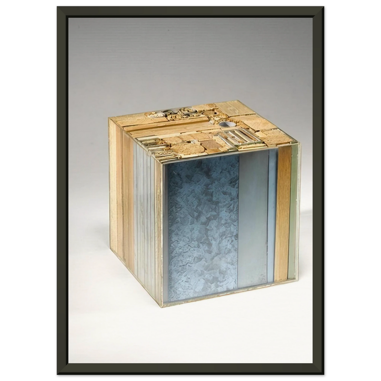 Alighiero Boetti CUBO 1968 Framed Art Print - Aluminum Frame - 60x80 cm / 24x32 inches