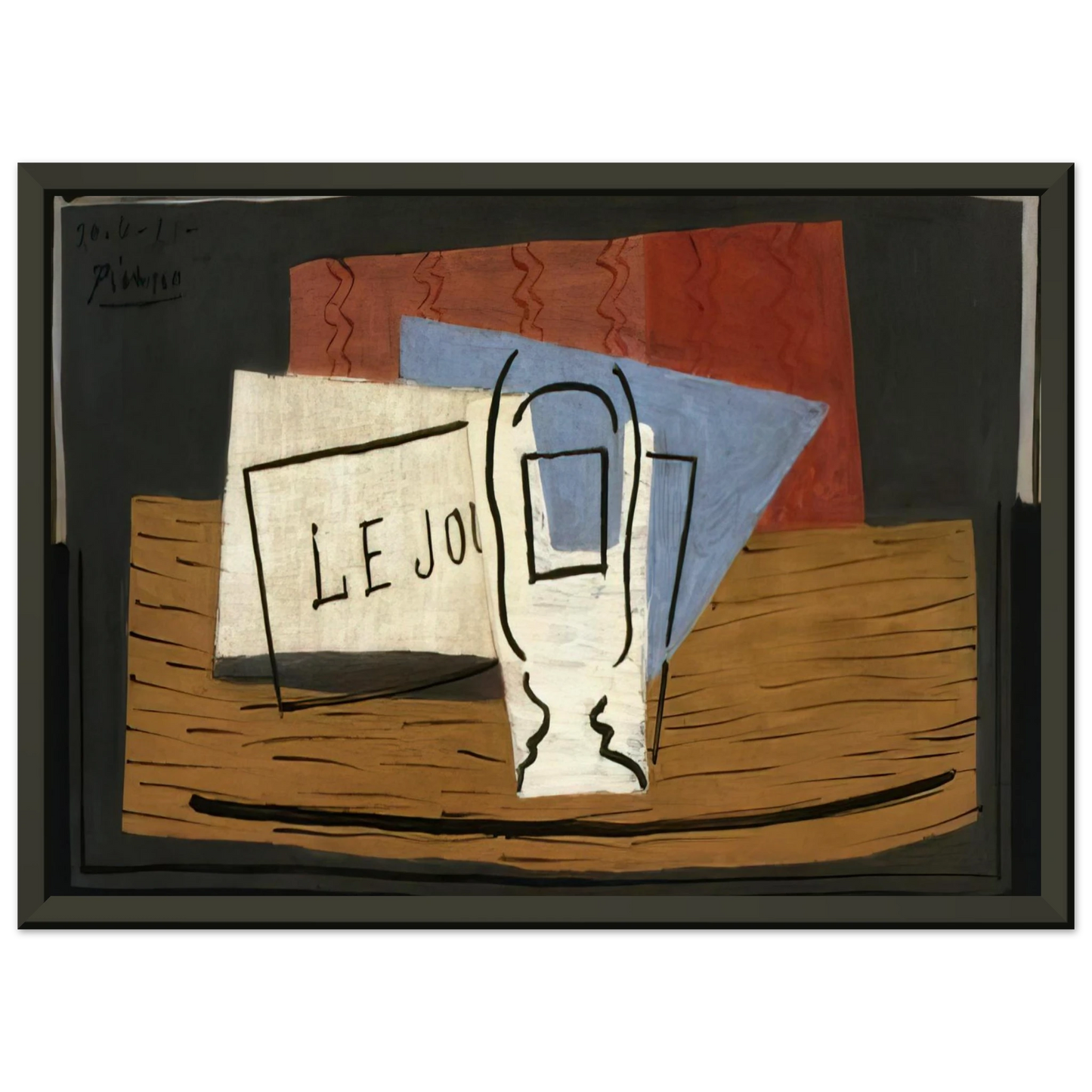 Pablo Picasso Still life 1921 Framed Art Print - Aluminum Frame - 60x80 cm / 24x32 inches