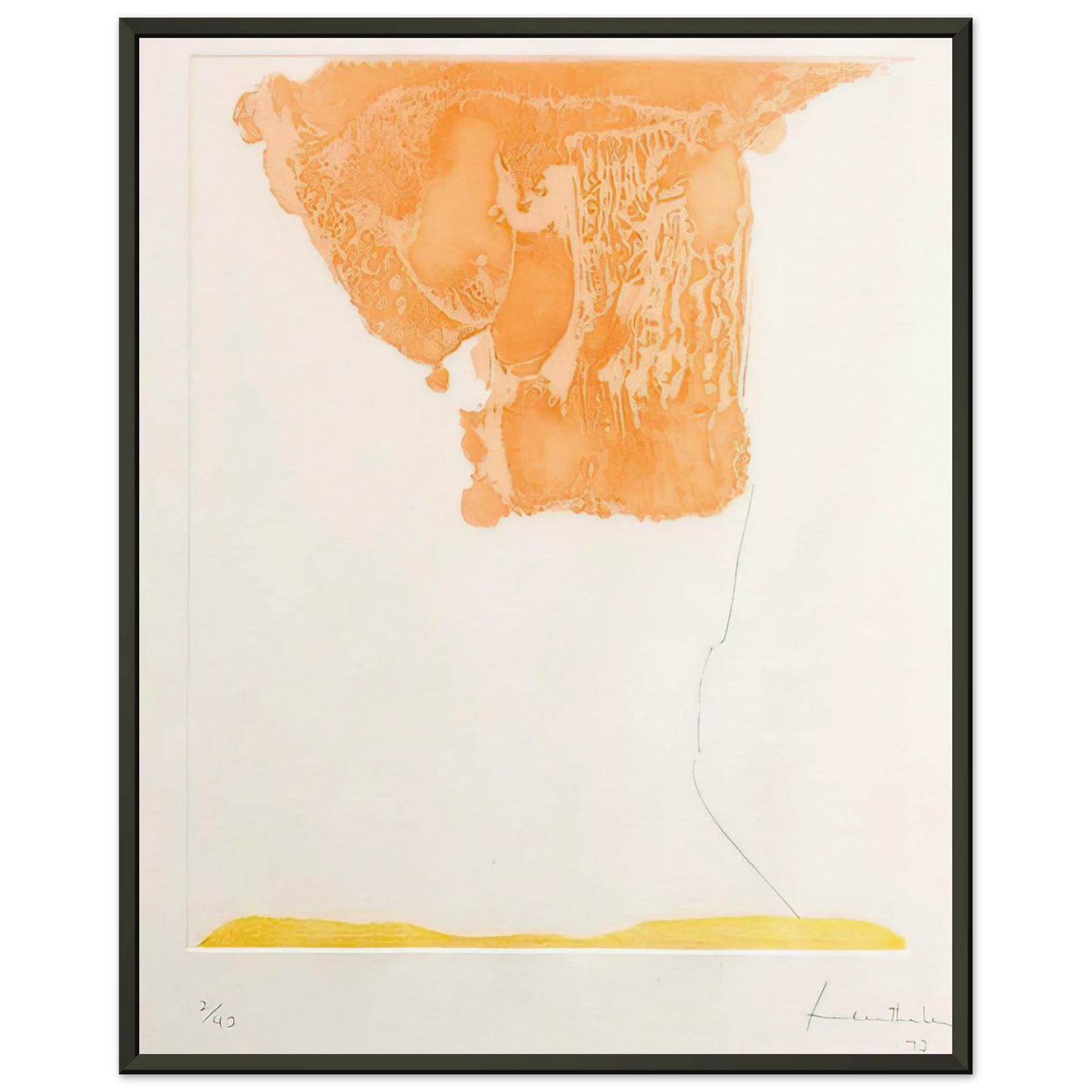 Helen Frankenthaler Pranzo Italiano 1973 Framed Art Print - Aluminum Frame - 40x50 cm / 16x20 inches