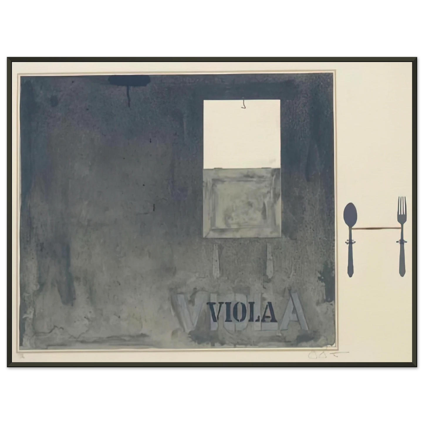 Jasper Johns VIOLA ULAE 117 Framed Art Print - Aluminum Frame - 60x80 cm / 24x32 inches