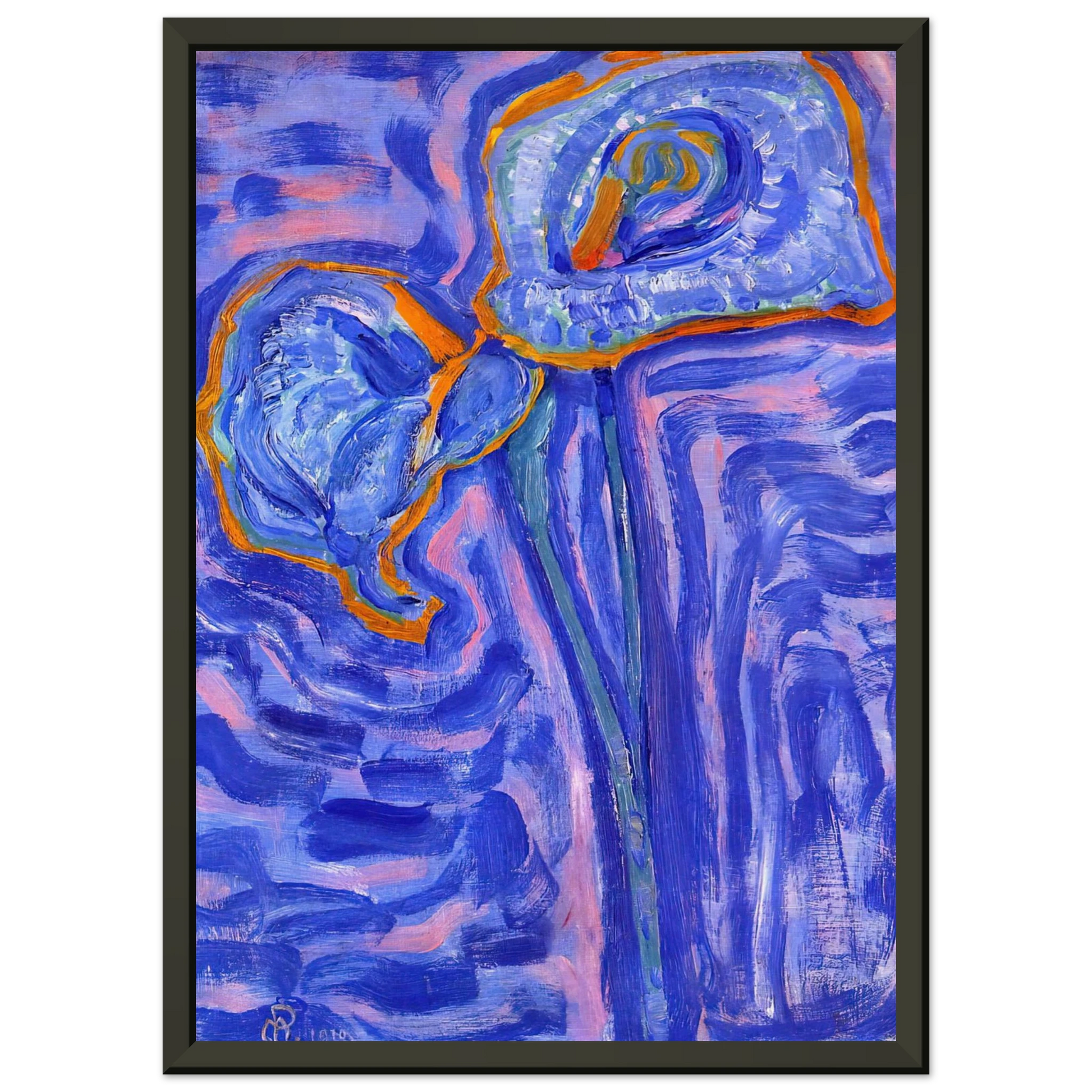 Piet Mondrian  Sun Framed Art Print  - Aluminum Frame - 70x100 cm / 28x40 inches