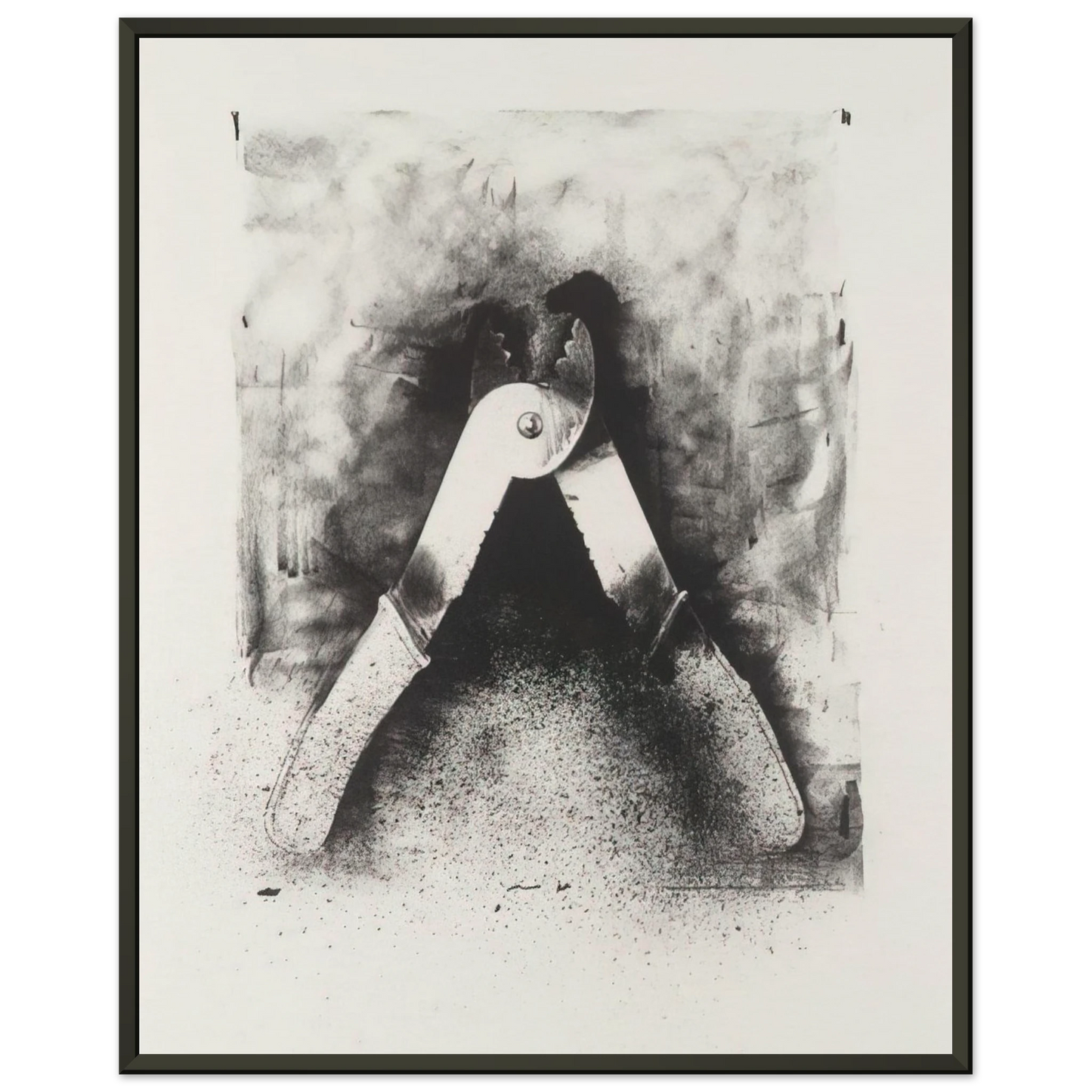 Jim Dine UNTITLED FROM TEN WINTER TOOLS 1973 7 Framed Art Print - Aluminum Frame - 60x80 cm / 24x32 inches