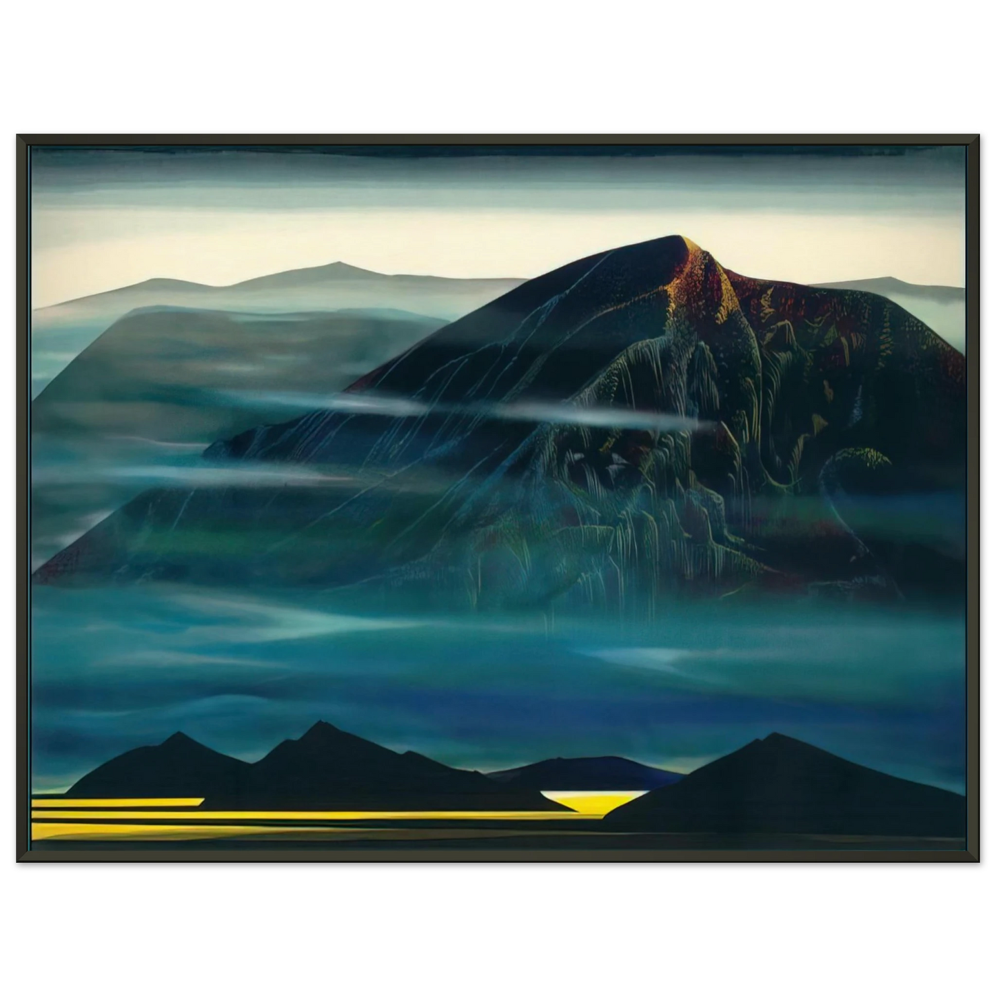 Eyvind Earle  Santa Fe Trail new Serigrap Framed Art Print  - Aluminum Frame - 40x50 cm / 16x20 inches