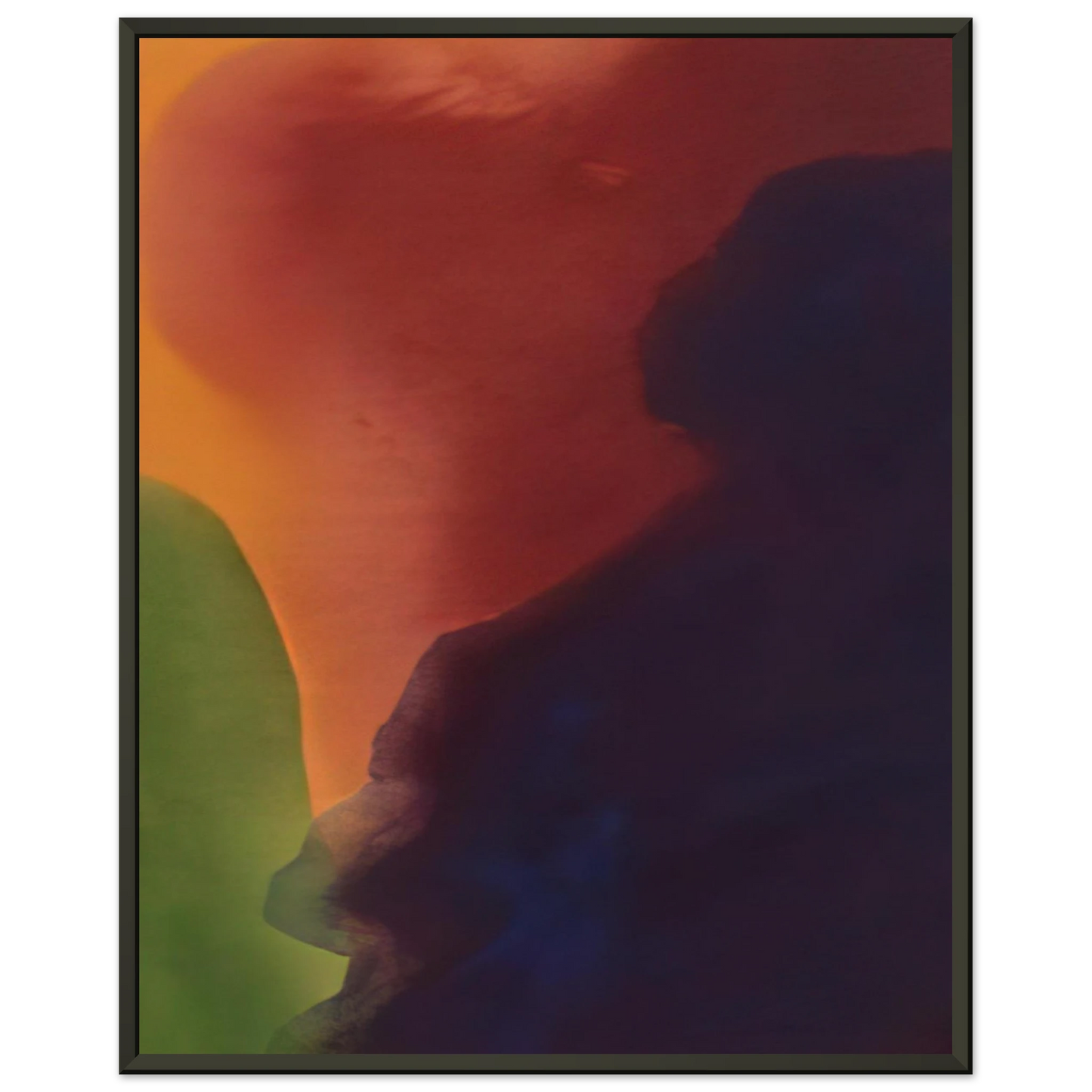 Helen Frankenthaler  Blue Atmosphere III  1963 Framed Art Print  - Aluminum Frame - 70x100 cm / 28x40 inches