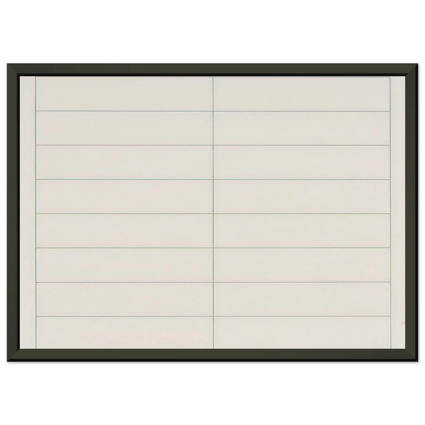 Agnes Martin On a clear day 2 Framed Art Print - Aluminum Frame - 60x80 cm / 24x32 inches