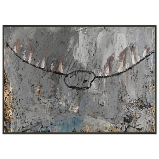 Anselm Kiefer  PALETTE 1981 Framed Art Print  - Aluminum Frame - 21x29.7 cm / 8x12"