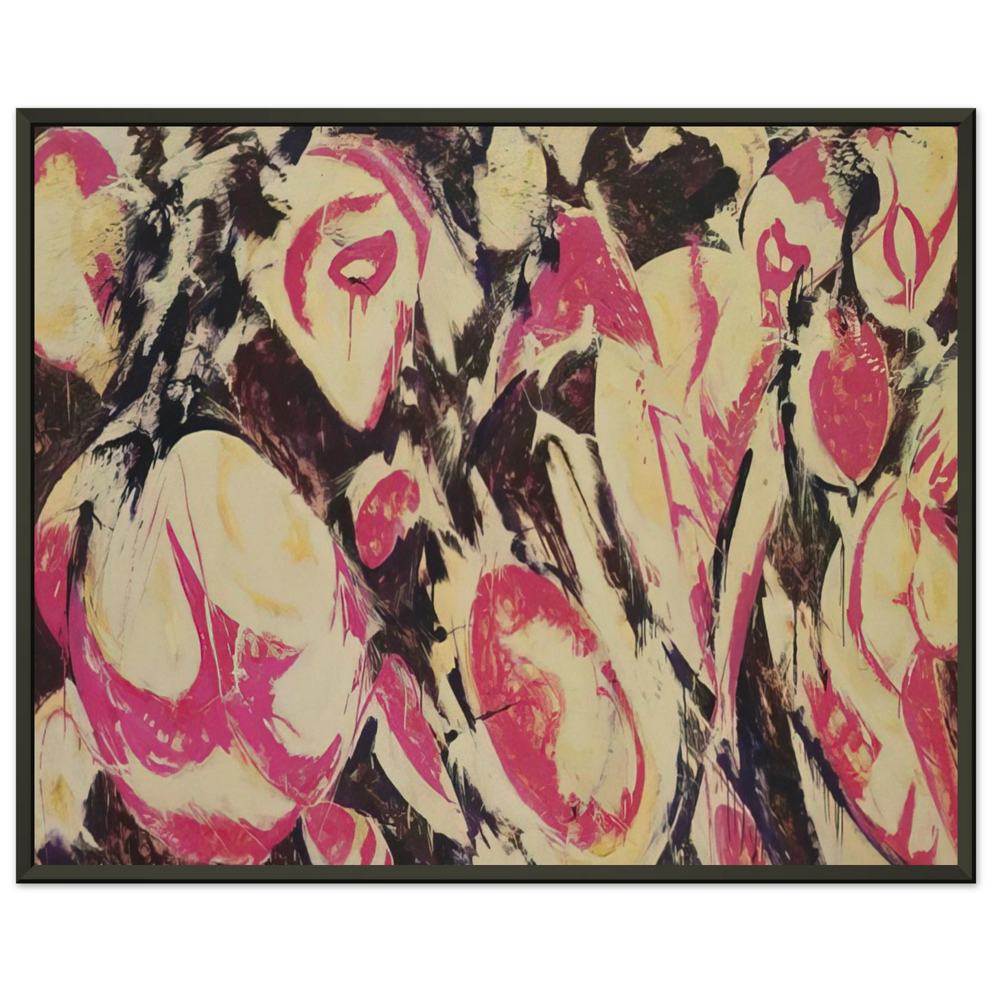 Lee Krasner Gaea Framed Art Print - Aluminum Frame - 40x50 cm / 16x20 inches