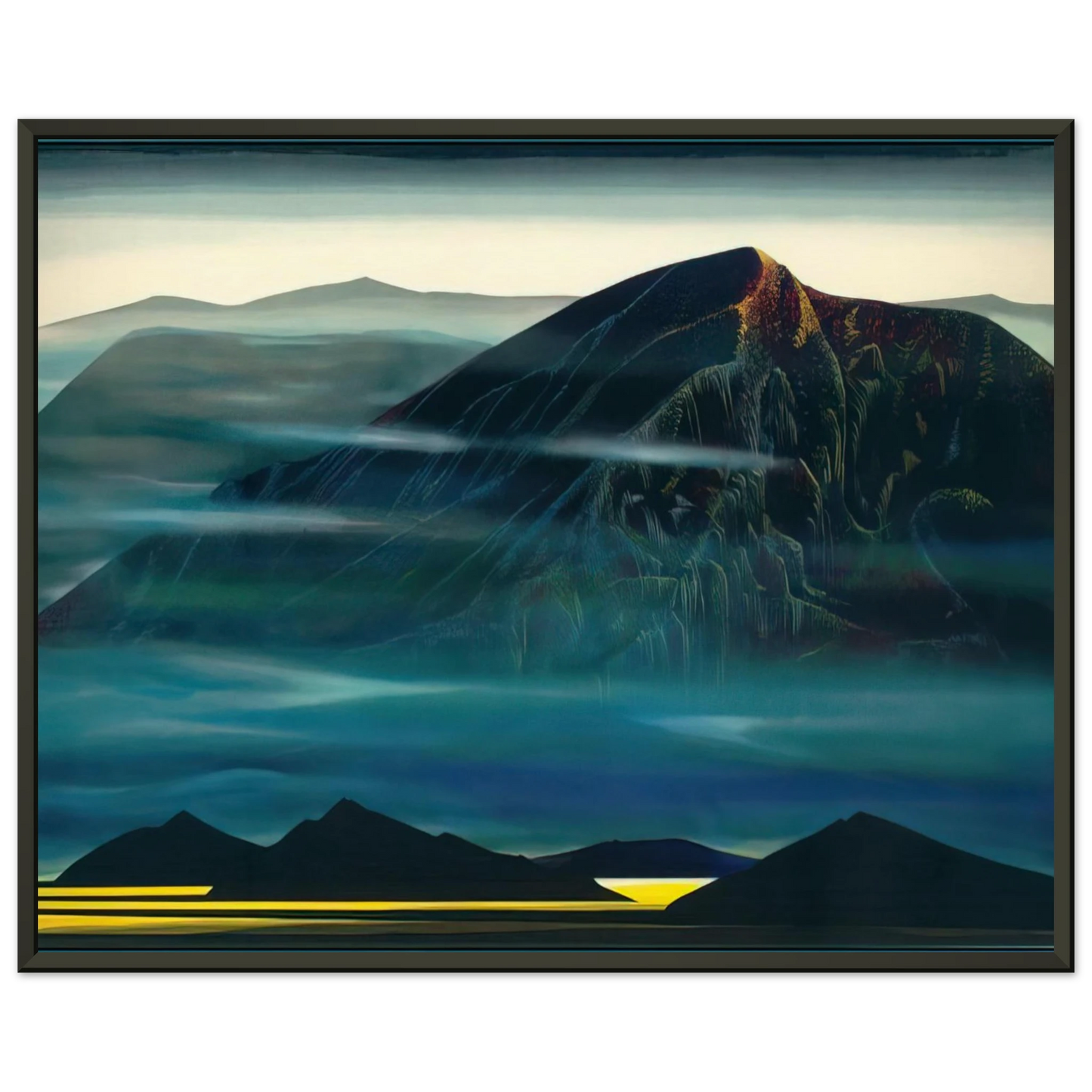 Eyvind Earle  Santa Fe Trail new Serigrap Framed Art Print  - Aluminum Frame - 70x100 cm / 28x40 inches