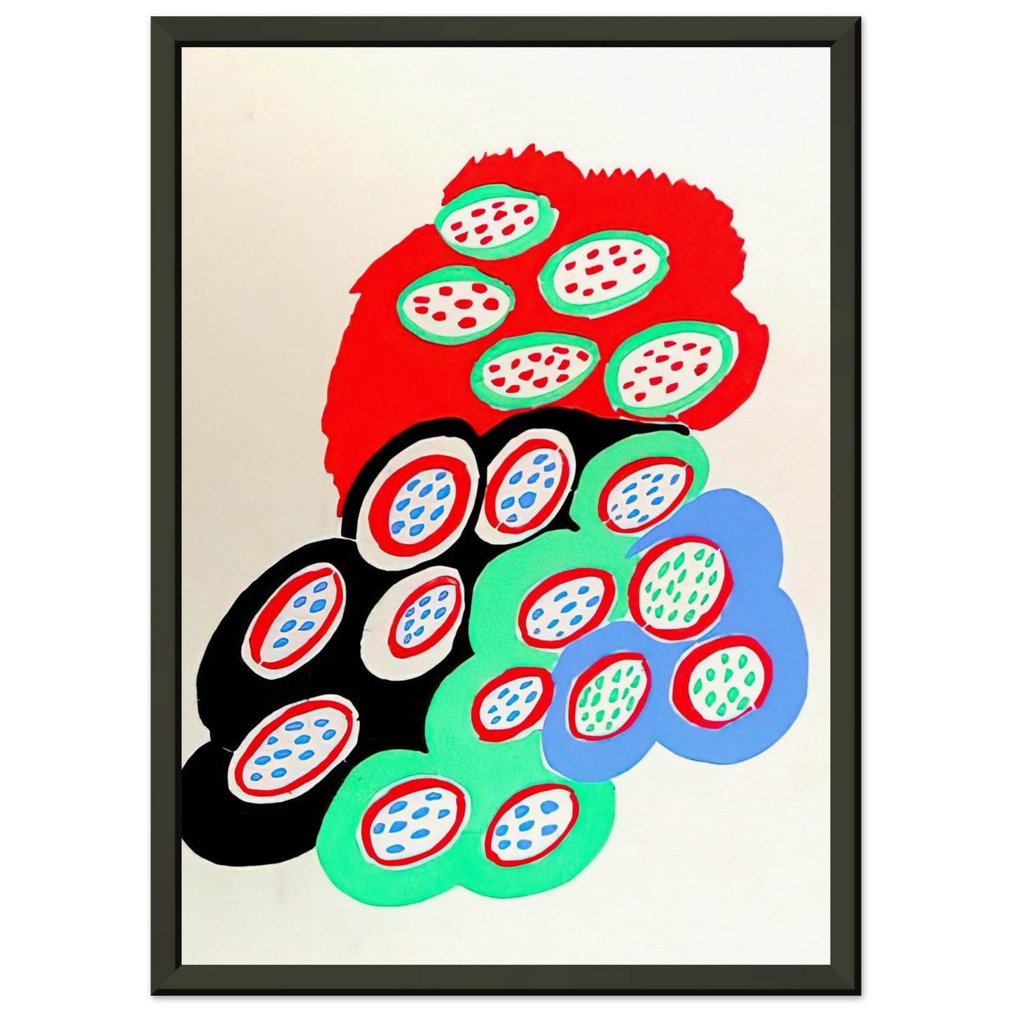 Sonia Delaunay COMPOSITION 37 Framed Art Print - Aluminum Frame - 70x100 cm / 28x40 inches