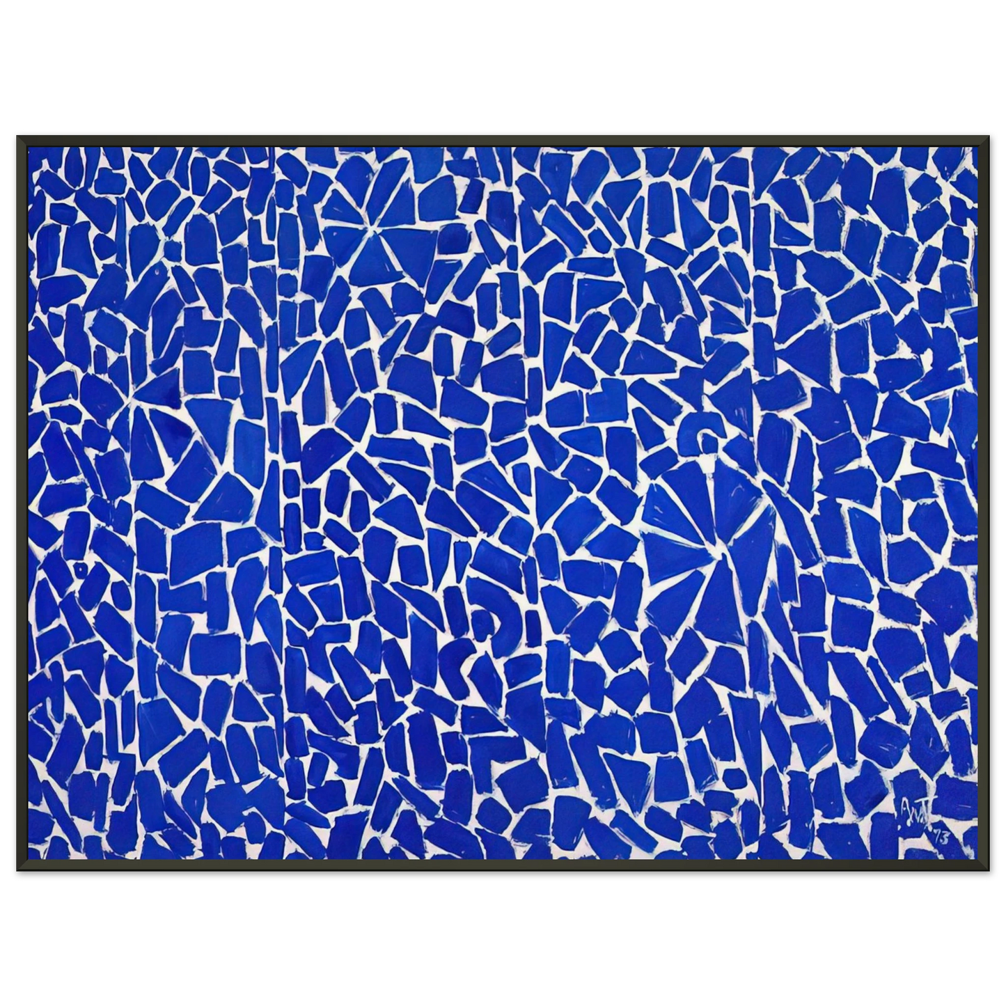 Alma Woodsey Thomas ELYSIAN FIELDS 1973 Framed Art Print - Aluminum Frame - 70x100 cm / 28x40 inches