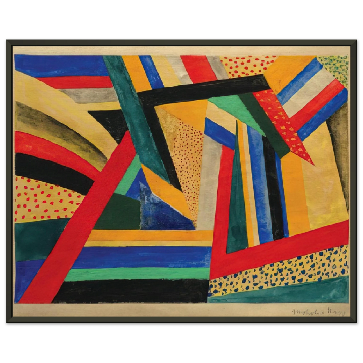 Laszlo MoholyNagy Lands Framed Art Print - Aluminum Frame - 60x80 cm / 24x32 inches