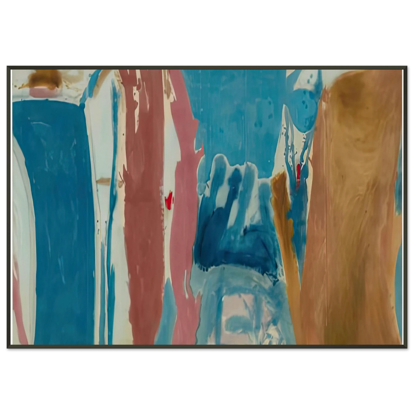 Helen Frankenthaler  Open Wall 1953 Framed Art Print  - Aluminum Frame - 21x29.7 cm / 8x12"