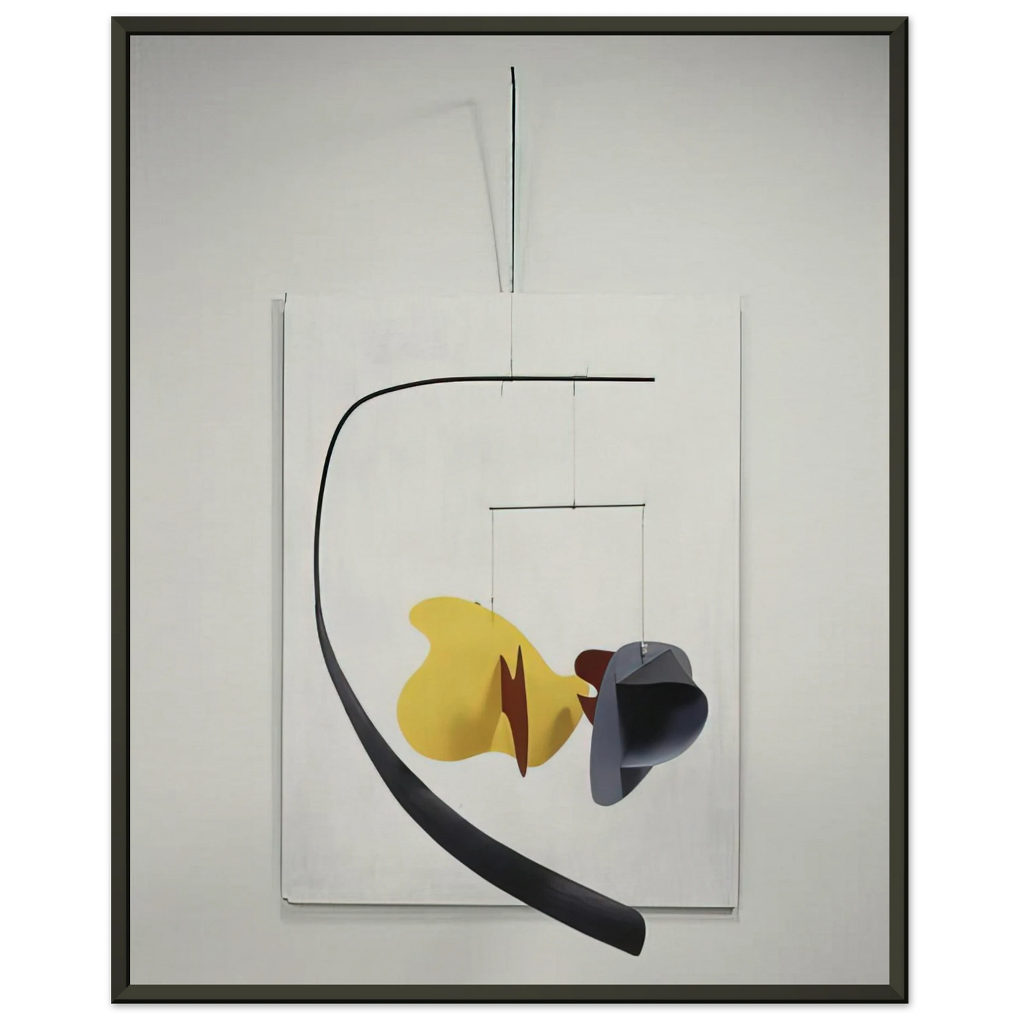 Alexander Calder WHITE PANEL 1936 Framed Art Print - Aluminum Frame - 70x100 cm / 28x40 inches