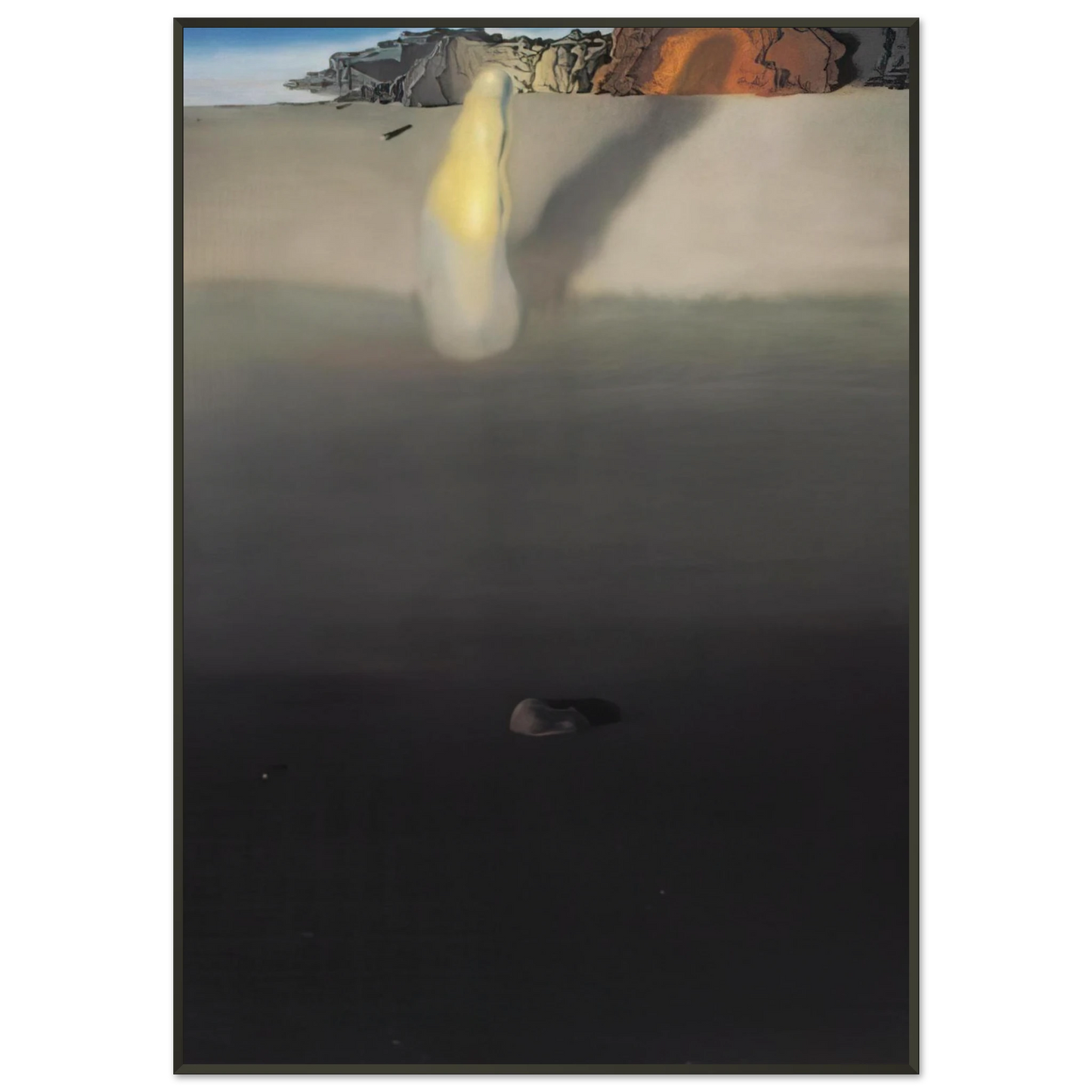 Salvador Dali ON THE SEASHORE Framed Art Print - Aluminum Frame - 21x29.7 cm / 8x12"