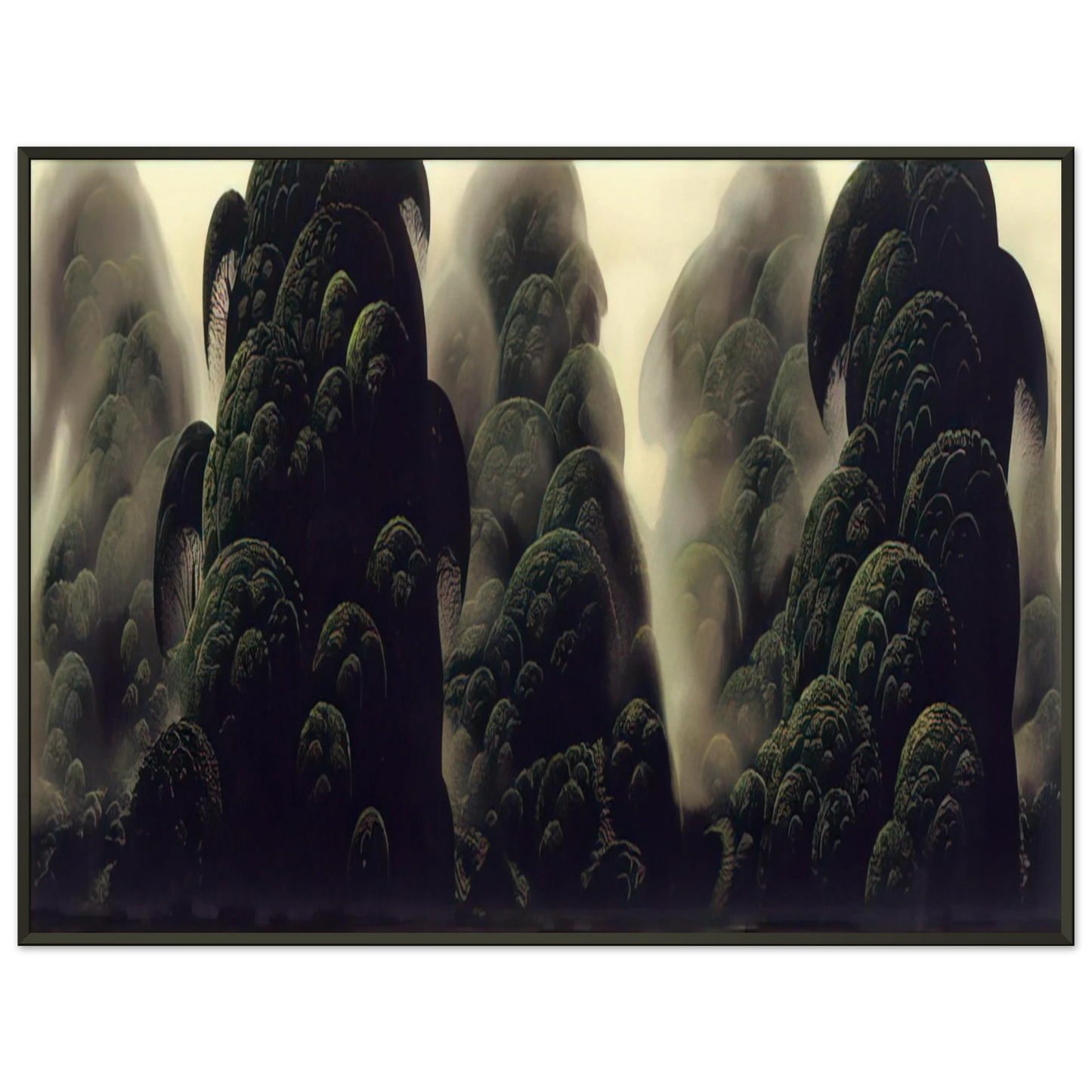 Eyvind Earle Spirit Grove Framed Art Print - Aluminum Frame - 60x80 cm / 24x32 inches