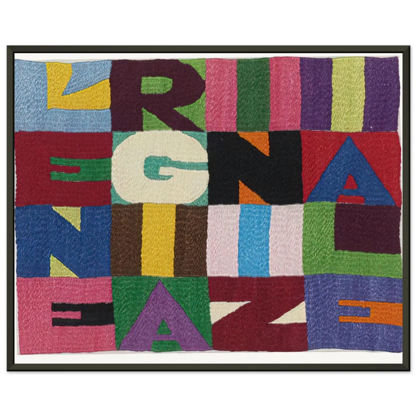 Alighiero Boetti L ENERGIA INIZIALE 1989 Framed Art Print - Aluminum Frame - 60x80 cm / 24x32 inches