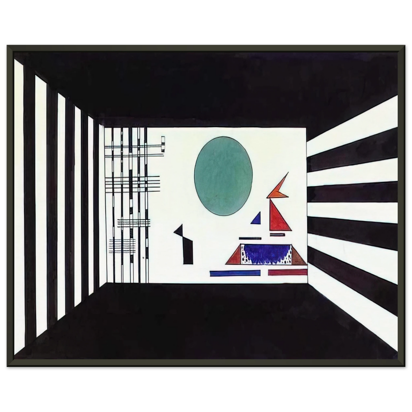 Wassily Kandinsky NOTDETECTED189367 Framed Art Print - Aluminum Frame - 60x80 cm / 24x32 inches