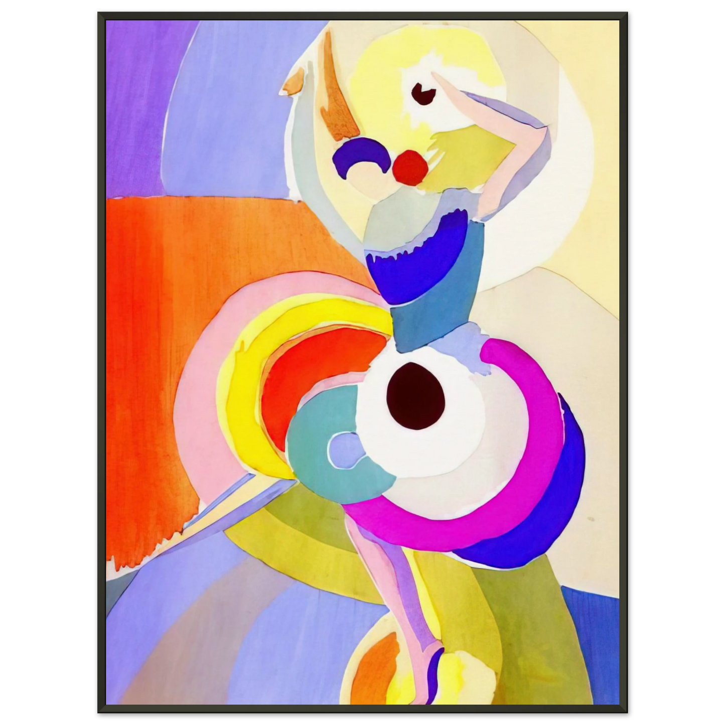 Sonia Delaunay FLAMENCO DANCER Framed Art Print - Aluminum Frame - 70x100 cm / 28x40 inches
