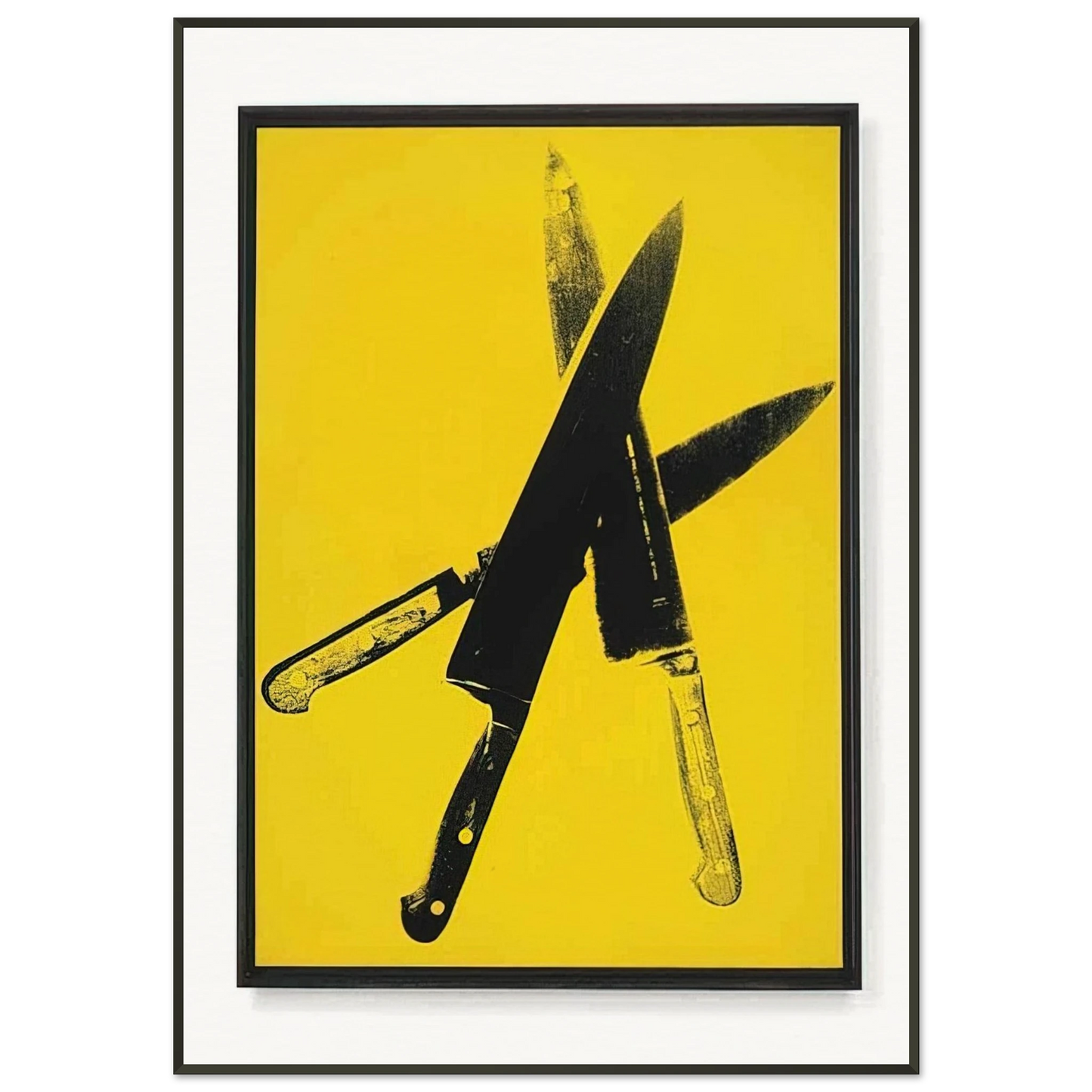 Andy Warhol Knives Framed Art Print - Aluminum Frame - 21x29.7 cm / 8x12"