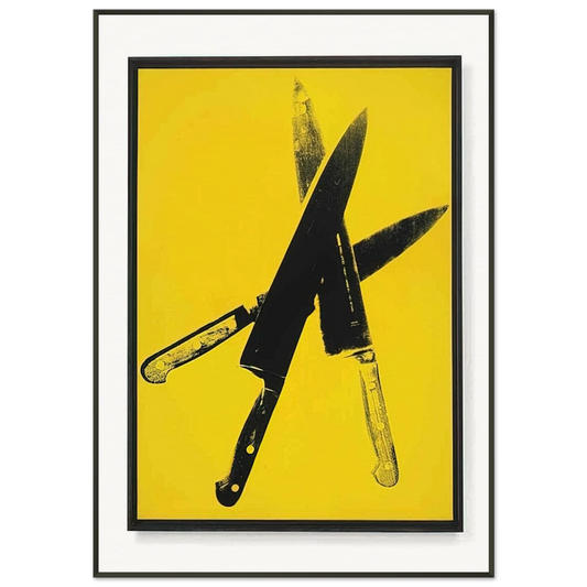 Andy Warhol  Knives Framed Art Print  - Aluminum Frame - 21x29.7 cm / 8x12"