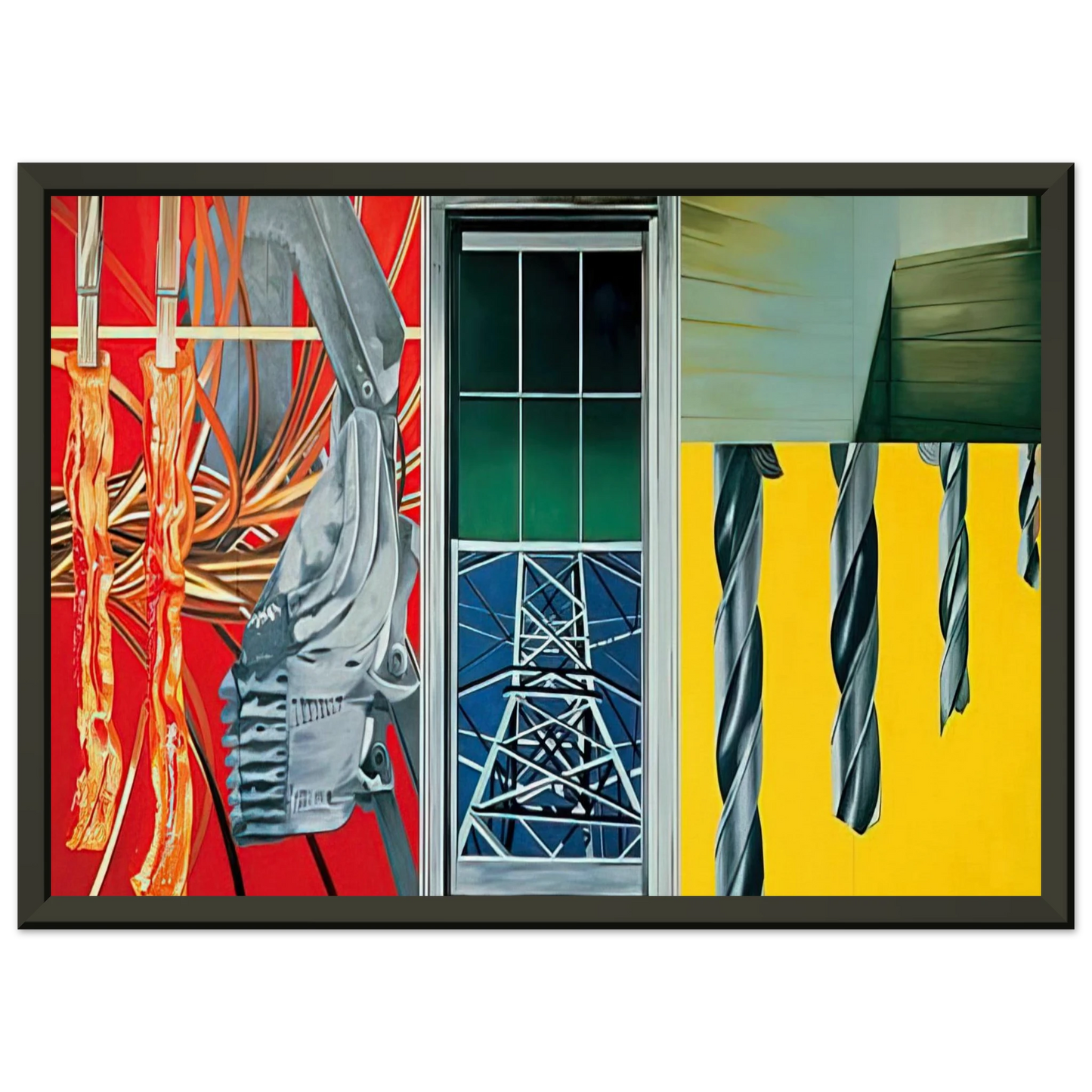 James Rosenquist Industrial Cottage Framed Art Print - Aluminum Frame - 60x80 cm / 24x32 inches